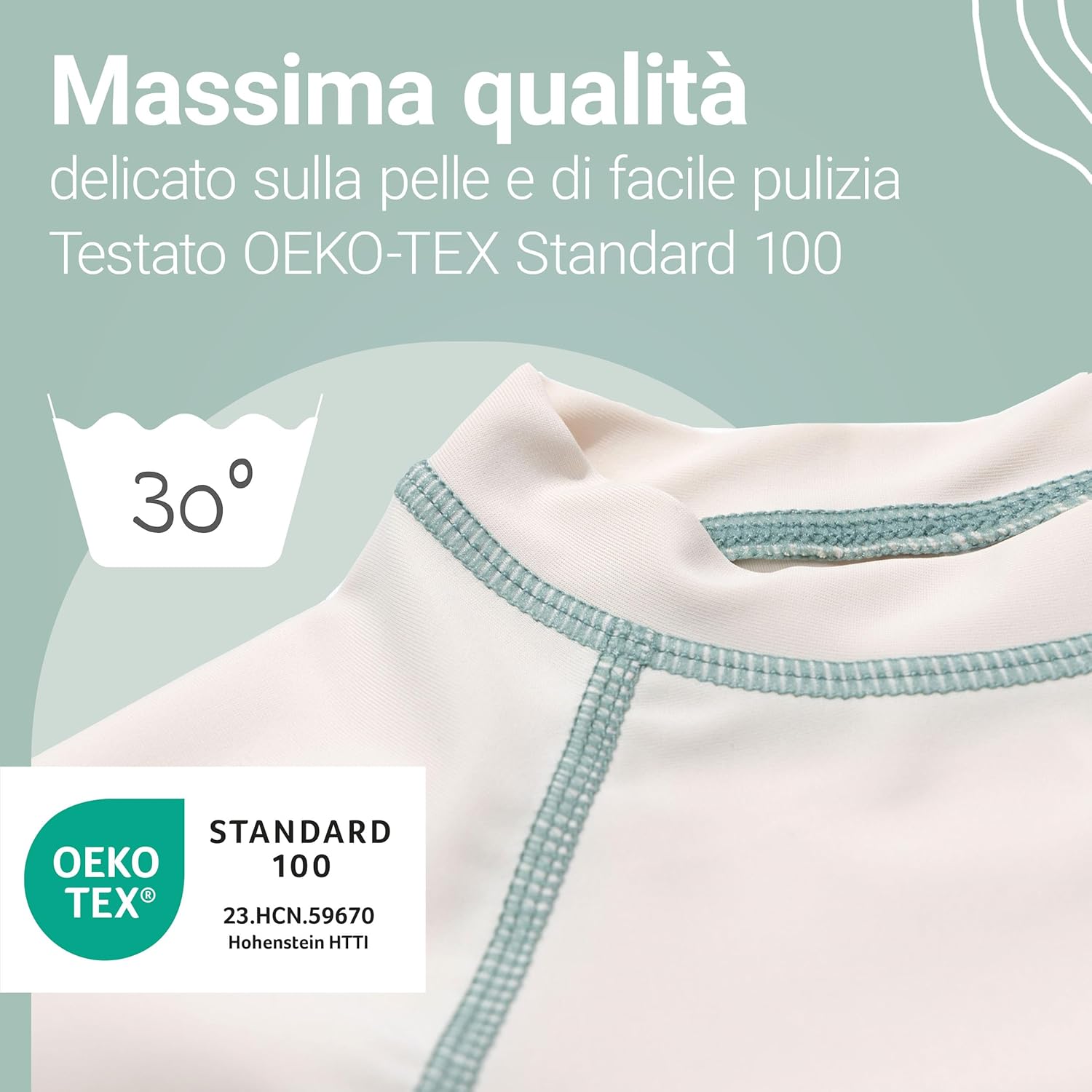Thumbnail 3 de Set LaLoona per neonato: pantaloni mare + maglia UV con protezione UPF 80+