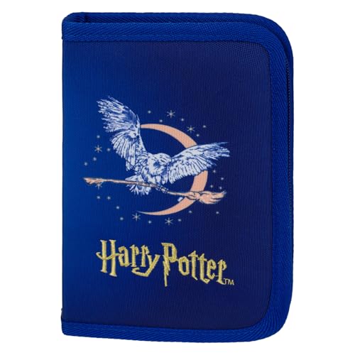 Detalle de Baagl Federmäppchen für Mädchen & Jungen – Hogwarts Hedwig Etui mit großem Hauptfach (20 × 15 × 3 cm)
