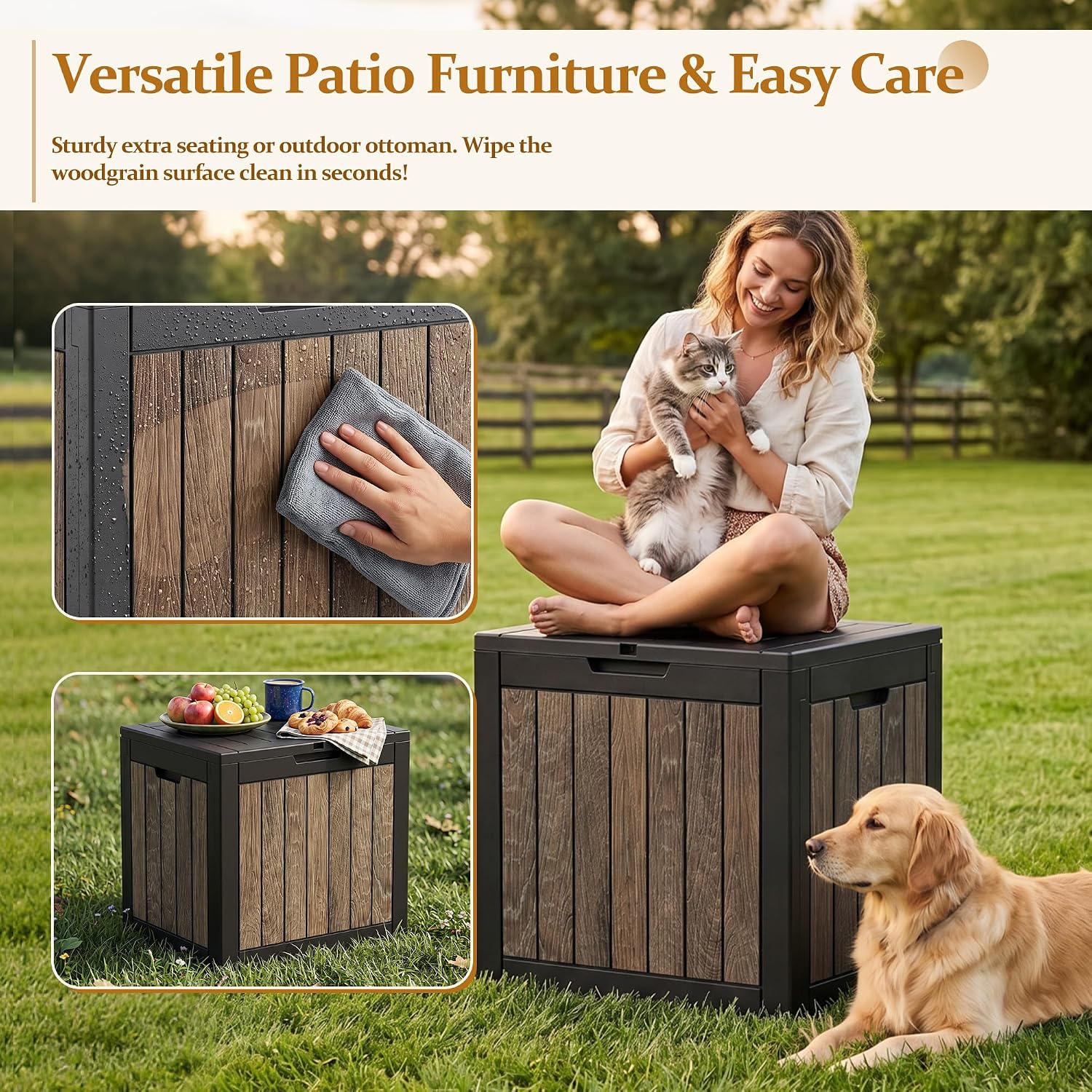 Detalle de EFU Outdoor Storage Box, 55 Gallon