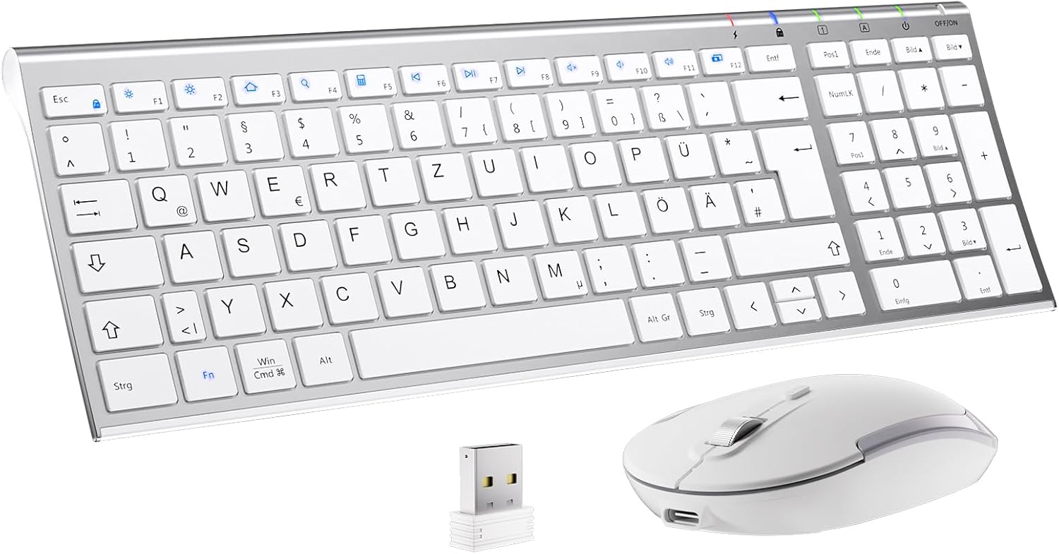 Detalle de iClever Kabellose Tastatur und Maus 280 mAh ⌨