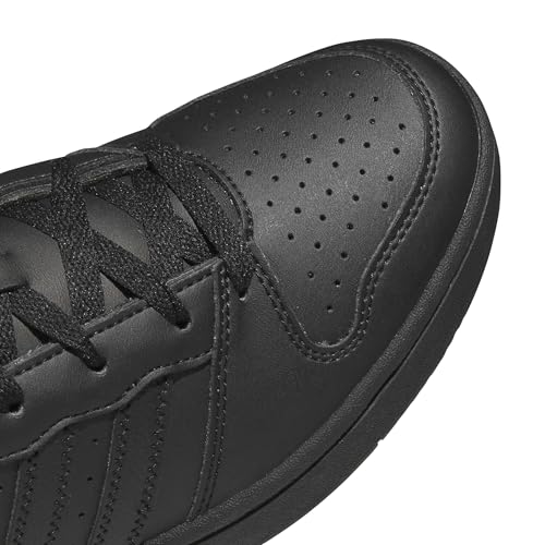 Detalle de adidas Hoops Classic Shoes for Men – Core Black / Core Black / Carbon, UK 7