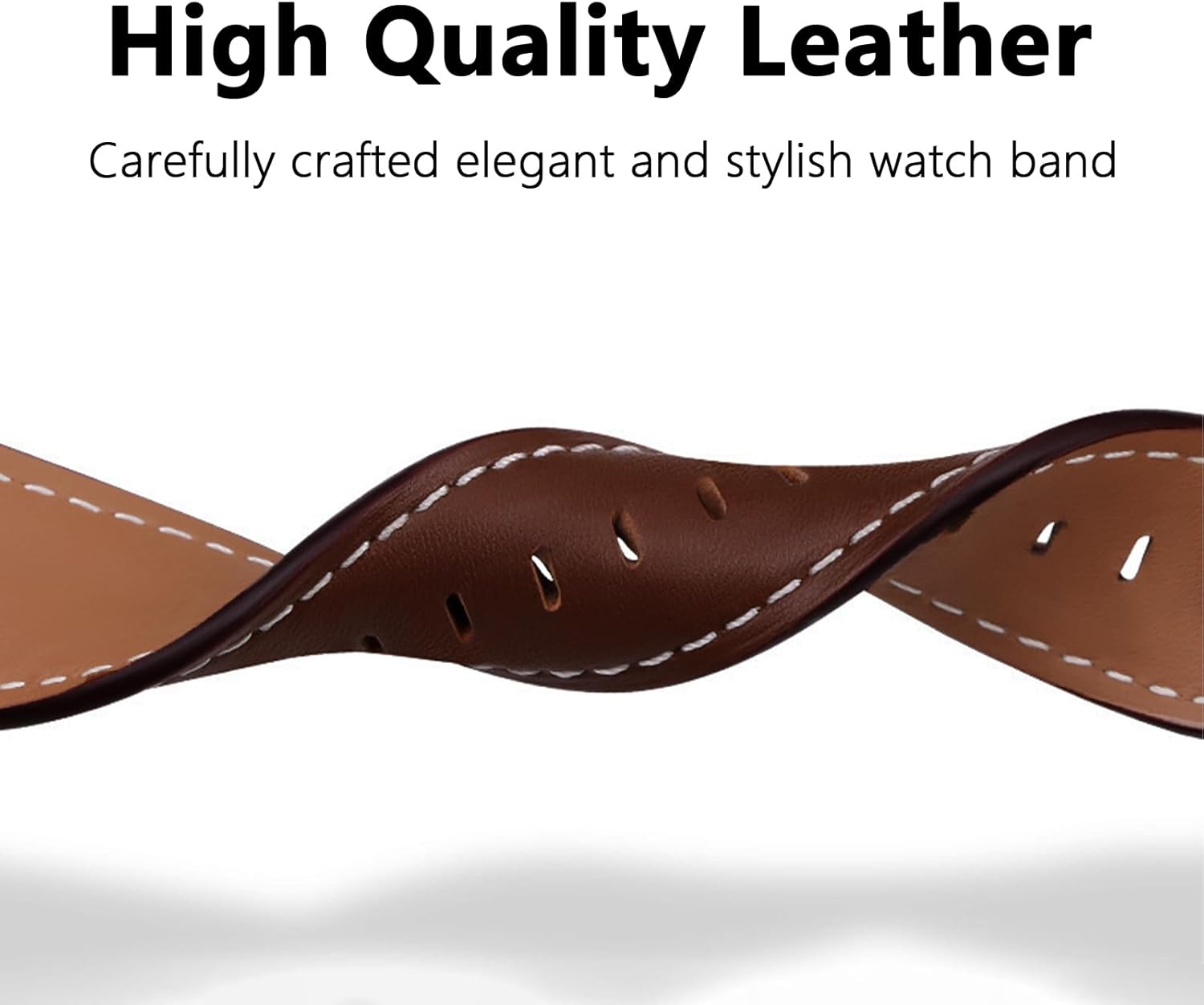 Thumbnail 3 de SUGARJAR 22mm Leather Strap for uaue T60/T50S and Compatible Watches