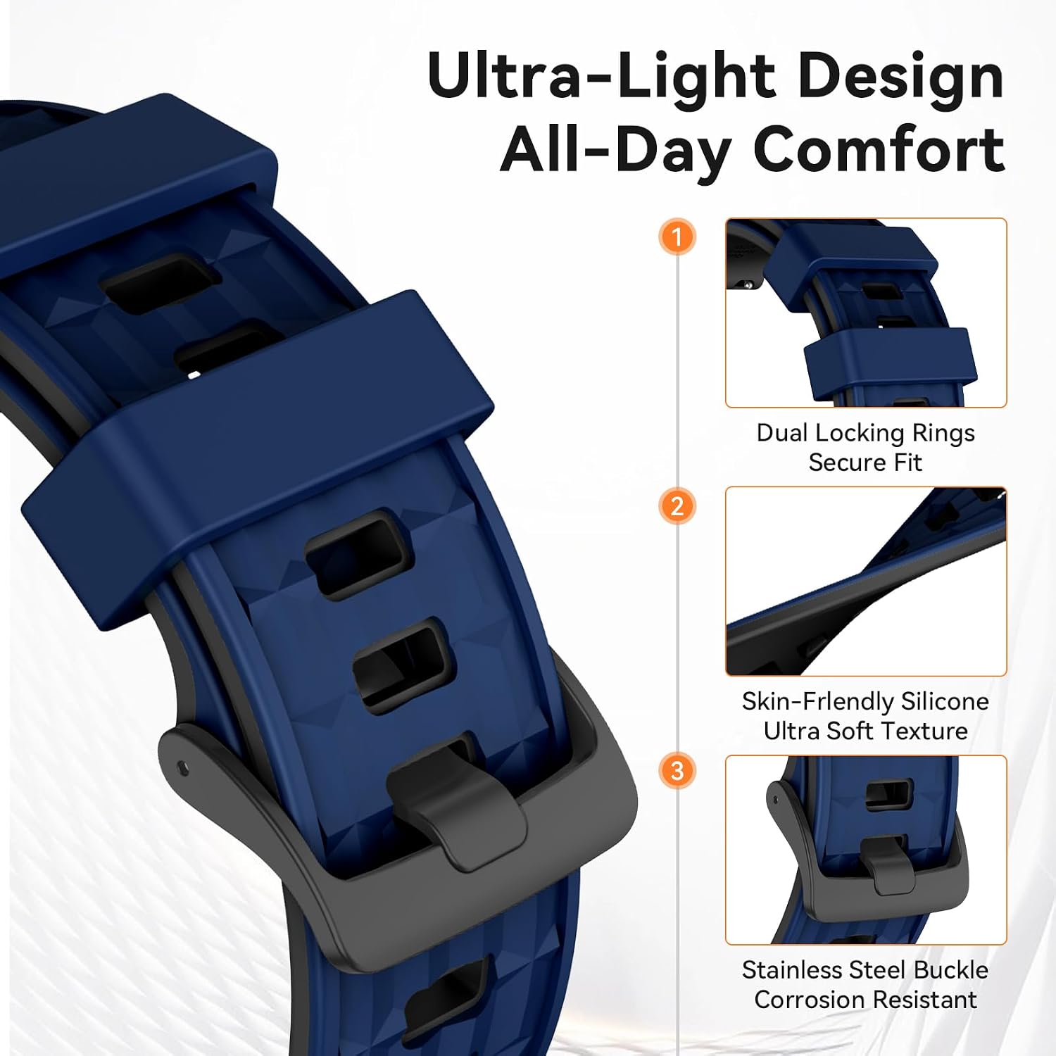 Detalle 2 de OVERSTEP Strap 22mm silicone replacement