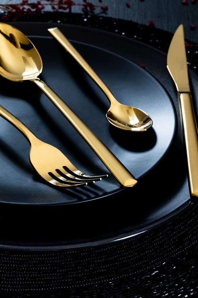 Detalle de Ménagère MONIX Verona Gold 24 pièces ⚙