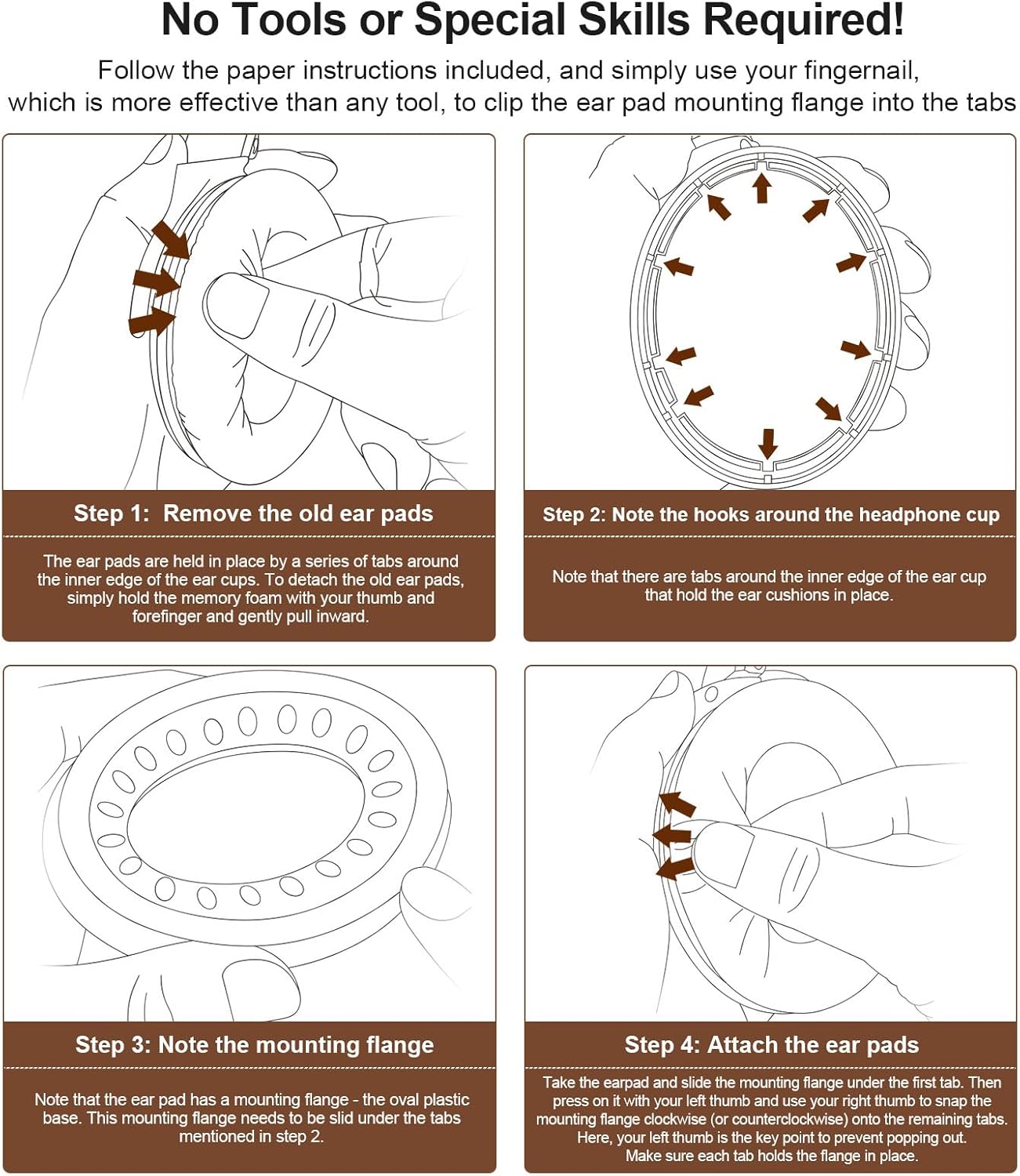 Thumbnail 5 de Aurivor : coussinets de remplacement en cuir d’agneau pour casques Bose QuietComfort et SoundLink