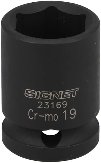 Detalle de SIGNET 23169 1/2ドライブ インパクトソケット 19mm・全長38mm