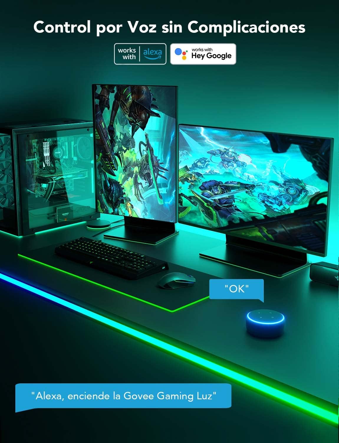 Thumbnail 7 de Govee Tira LED Neon 3m RGBIC para Gaming con Razer Chroma