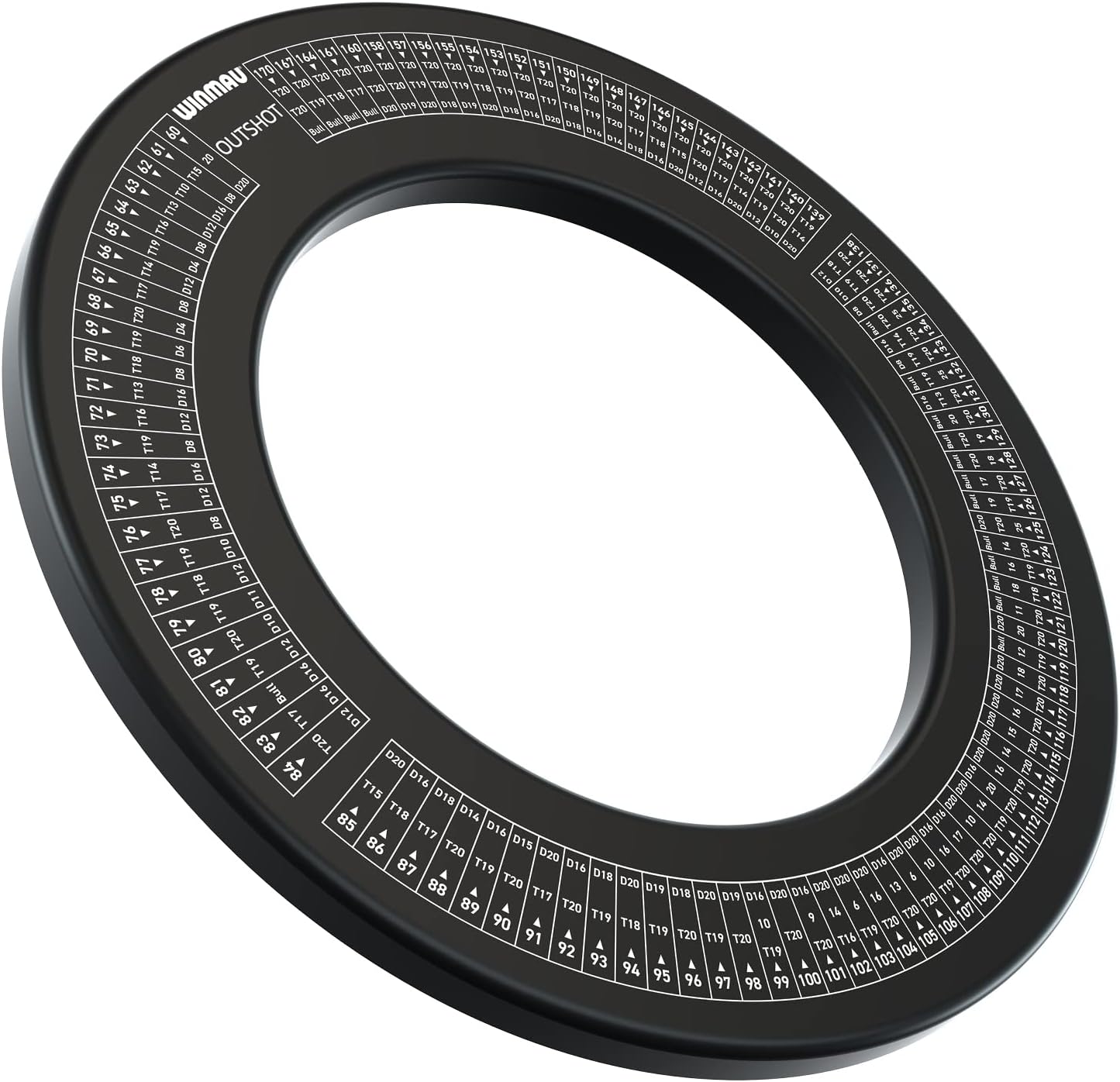 Detalle de WINMAU Dartboard Surround per freccette: protezione e cornice per tavolo da gioco