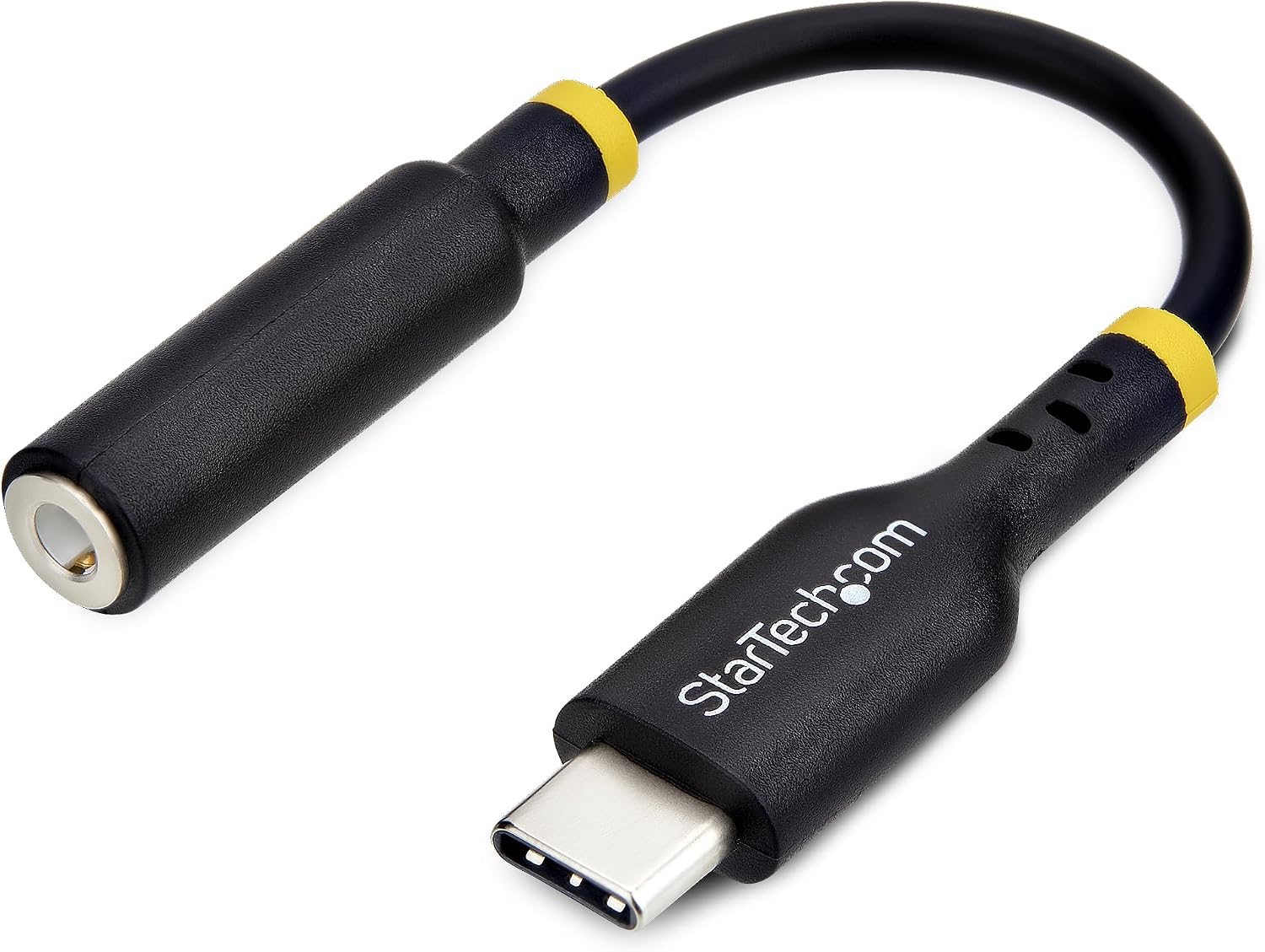 Detalle de StarTech USBCAUDIO2 USB-C-naar-3,5mm-TRRS-audioadapter met 32-bit-DAC