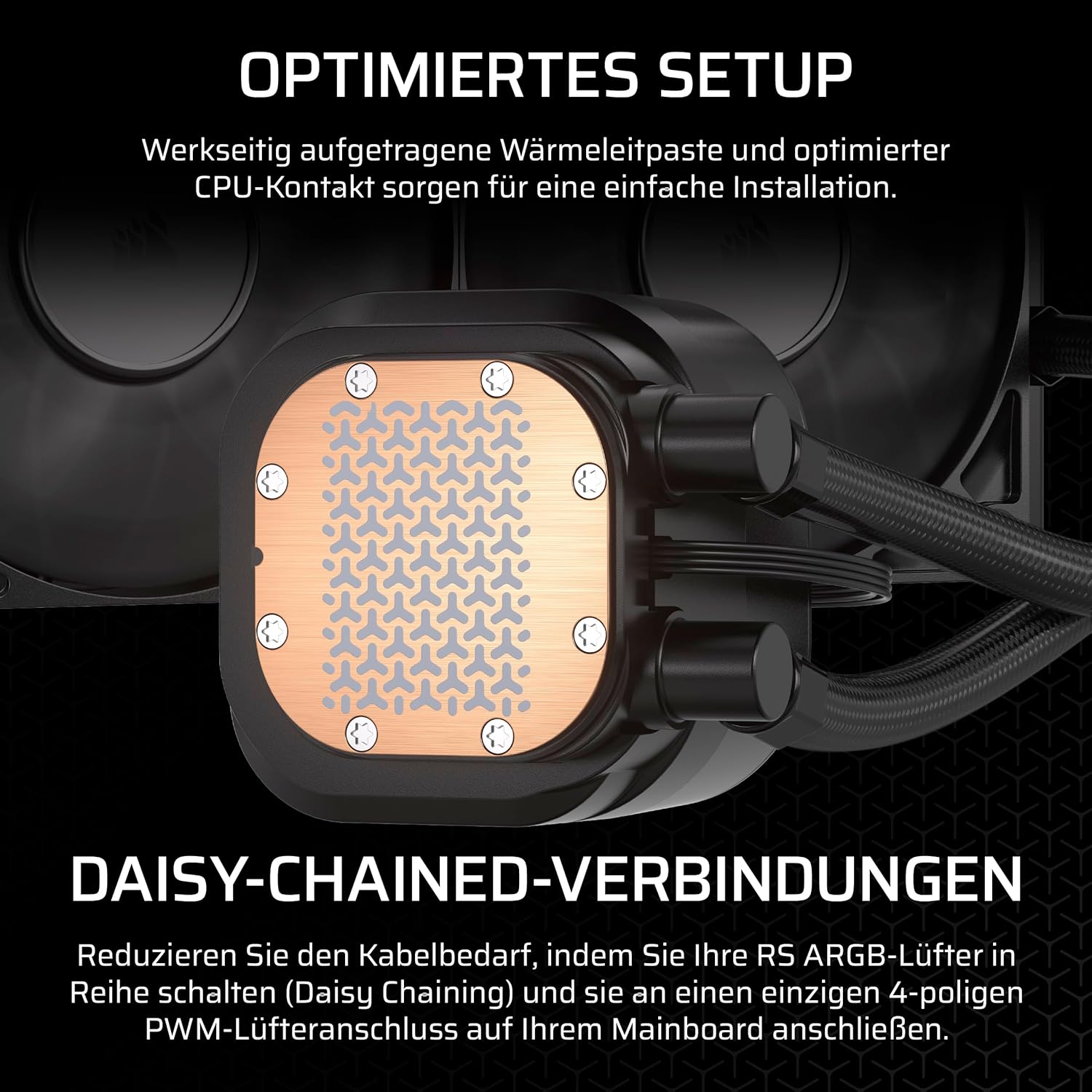 Thumbnail 2 de Corsair Nautilus 240 RS AIO-Wasserkühlung (240 mm) für CPU – leise, direkter Mainboard-Anschluss, LGA 1851/1700 & AM5/AM4