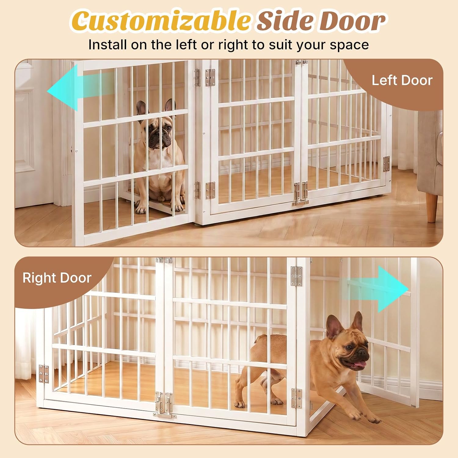 Detalle 2 de DUMOS Dog Crate Furniture 38-Inch