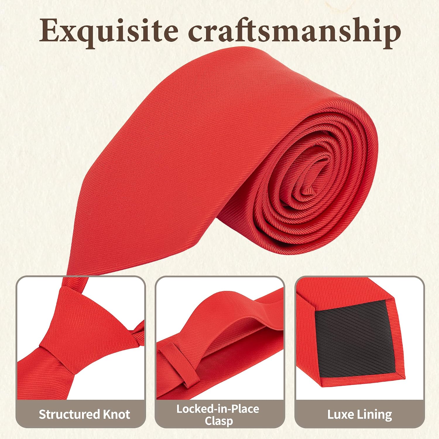 Thumbnail 2 de FIXSMITH Men's Necktie, 59-Inch Length