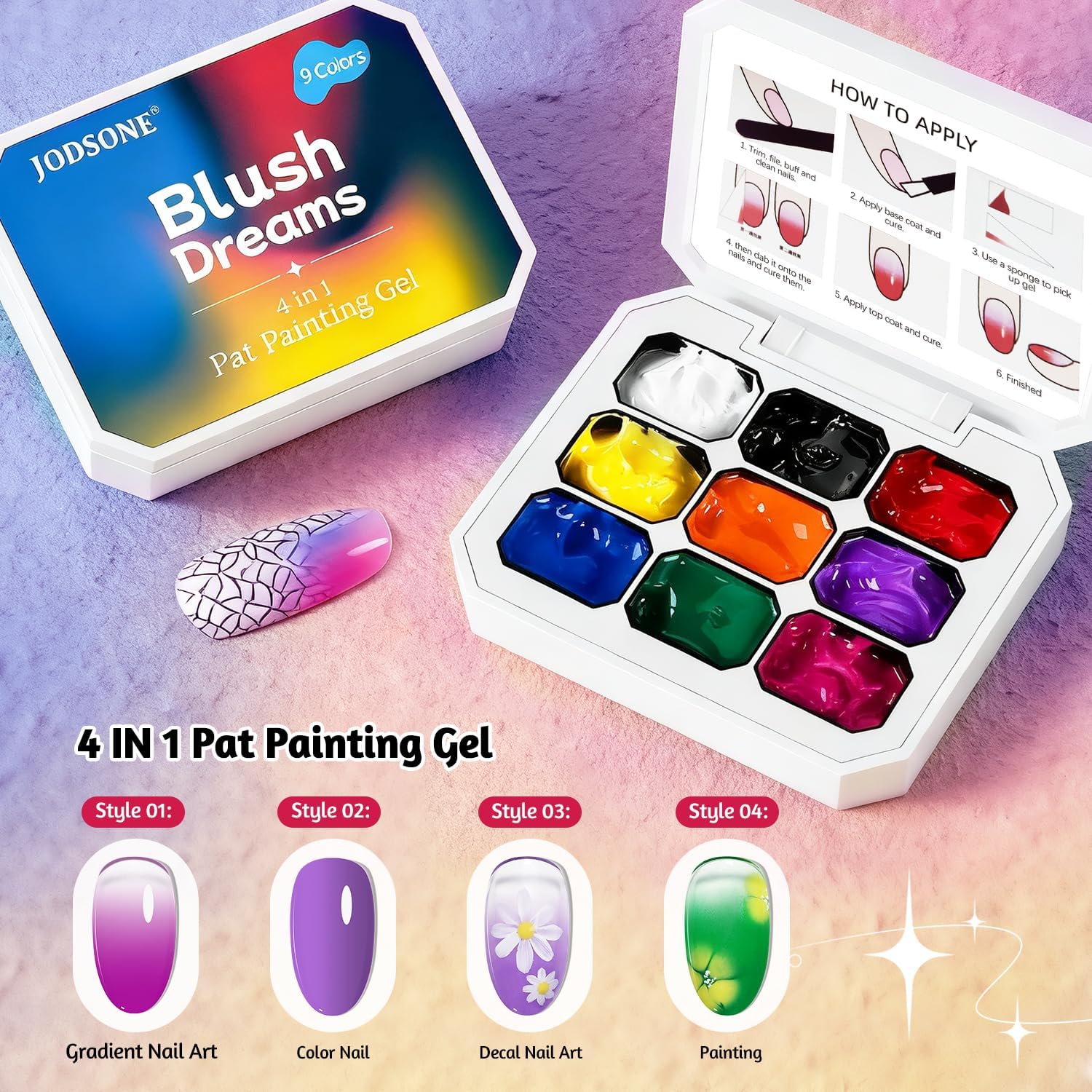 Detalle de JODSONE Set smalti gel 9 colori per french e sfumature 💅