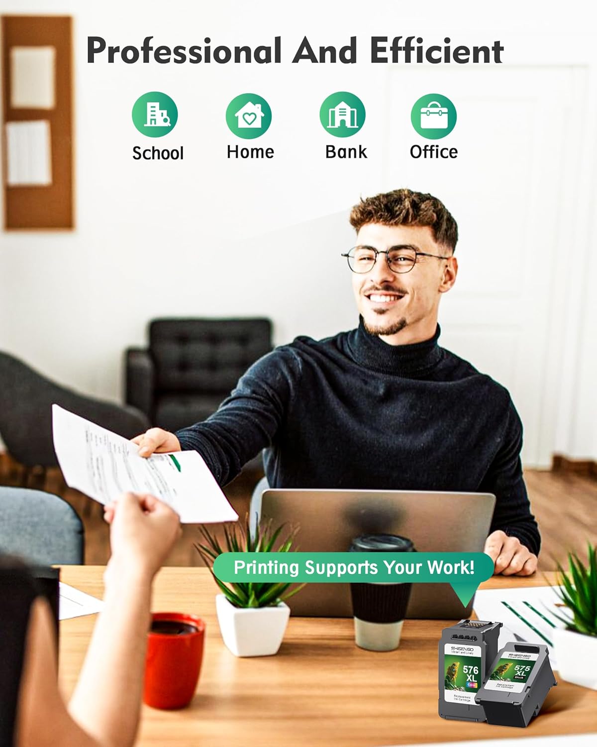 Thumbnail 6 de 575XL Black & 576XL Colour replacement ink (2-pack) for Canon PG-575XL CL-576XL