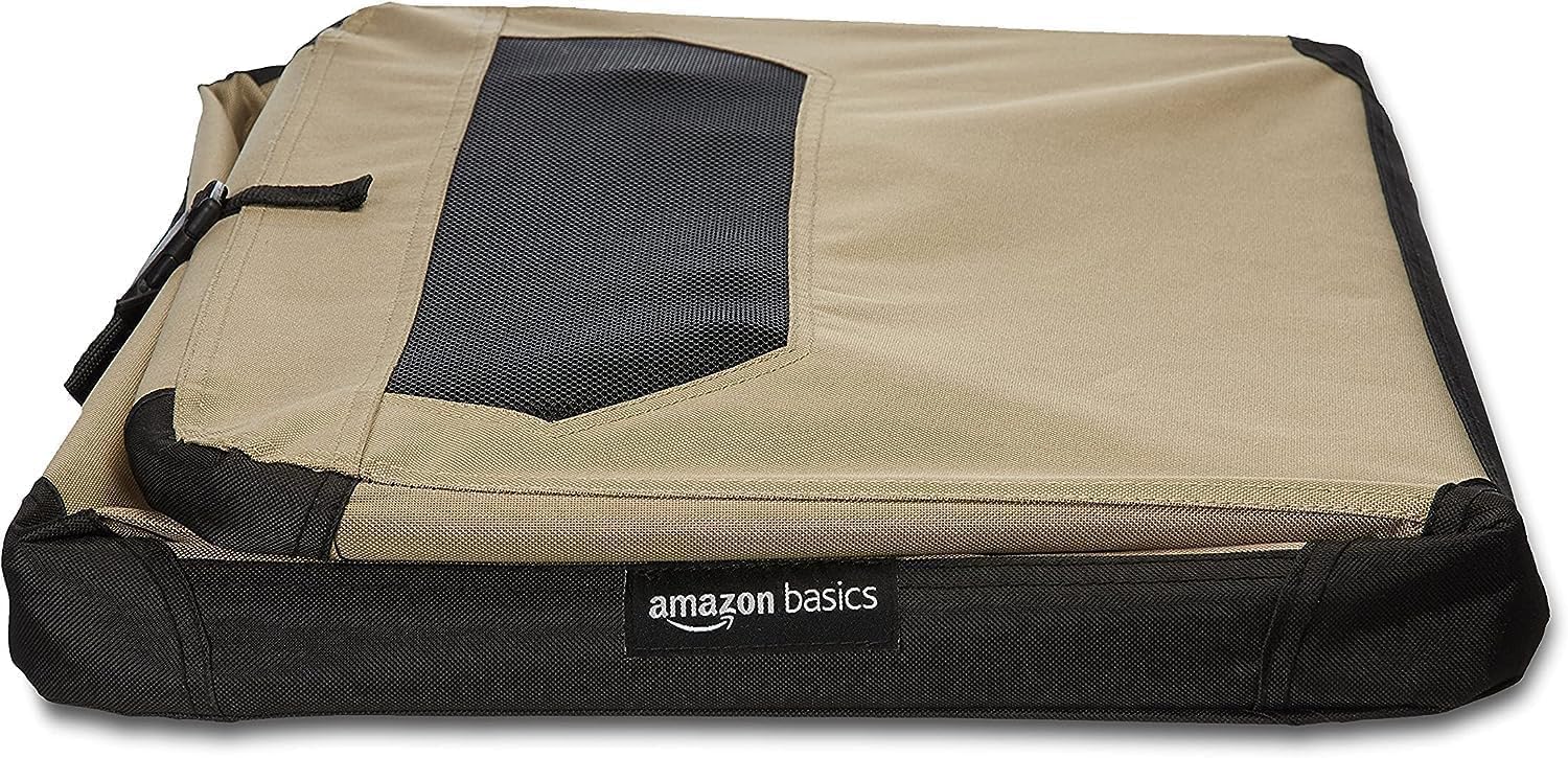 Detalle 1 de Amazon Basics składana klatka dla psa 66 cm z dwoma wejściami