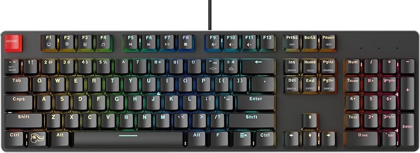 Detalle de Glorious GMMK teclado gaming 100% 104 teclas