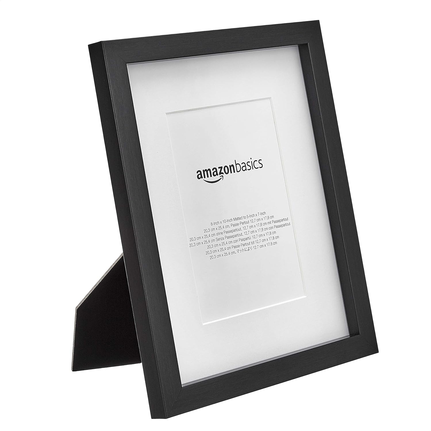 Thumbnail 2 de Amazon Basics Rectangular Photo Frame With Mat, 20x25cm & 13x18cm Matted, 2-Pack (Black)