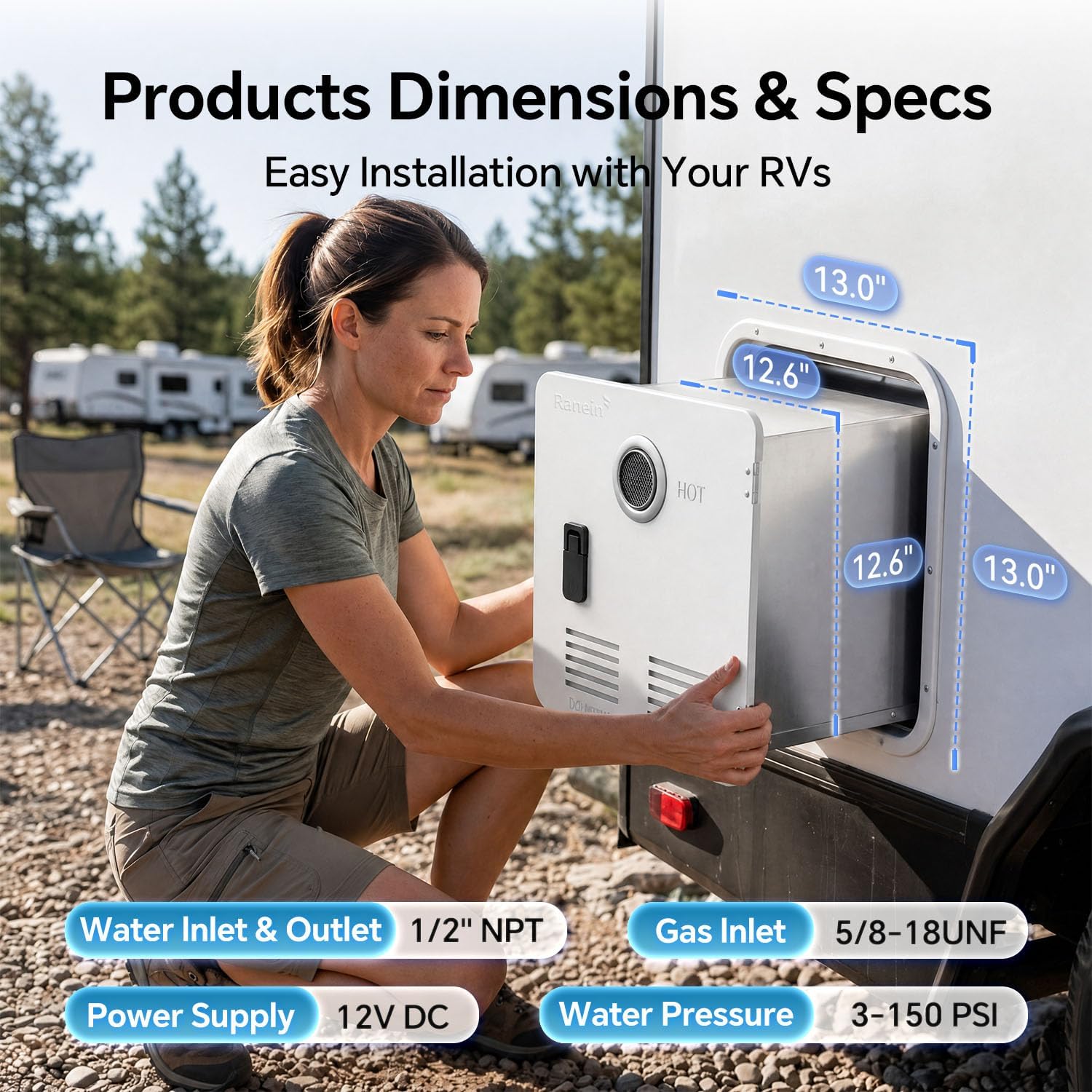 Thumbnail 4 de Ranein RV Tankless Water Heater RA65SH