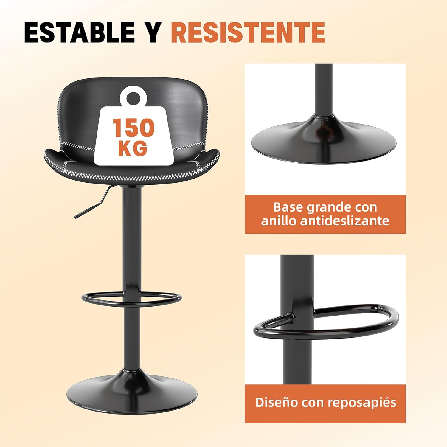 Thumbnail 6 de Youhauchair Taburetes Altos de Cocina Juego 4