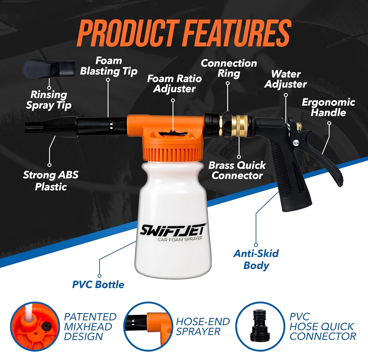 Detalle 2 de SwiftJet Foam Gun with Mitt 1L