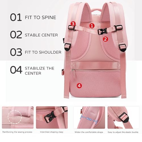 Detalle de Mi Ko Mi Ka Mochila de Viaje Grande 2210 Negro: resistente al agua, compartimento para zapatos y USB