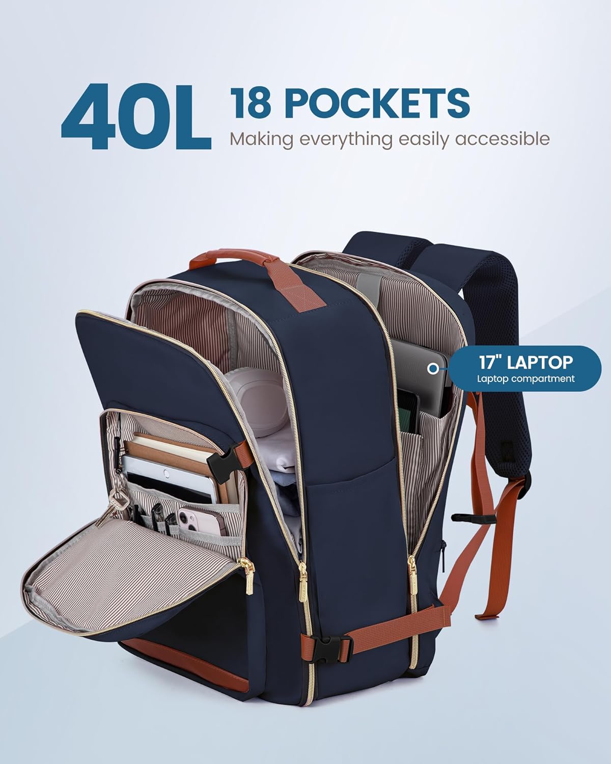Thumbnail 2 de LOVEVOOK Travel Backpack 40L carry-on backpack