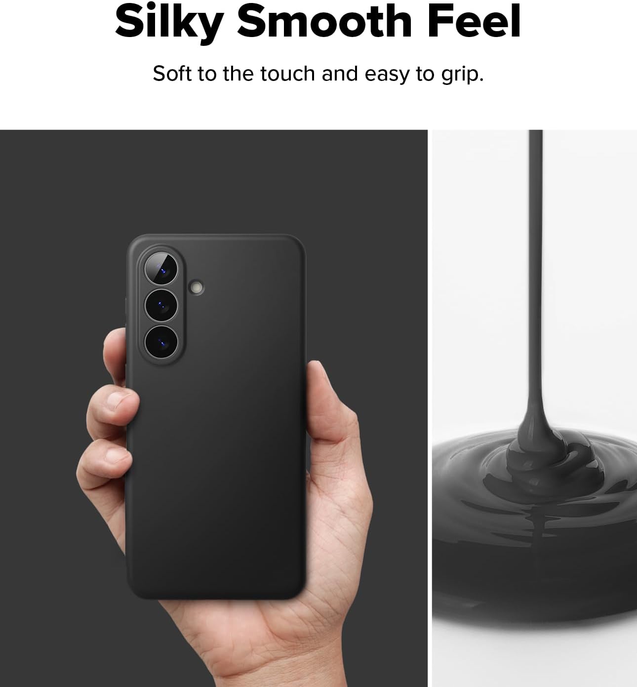 Detalle de Ringke Silicone Magnetic für Samsung Galaxy S26 Plus Hülle – Schwarz, kompatibel mit MagSafe