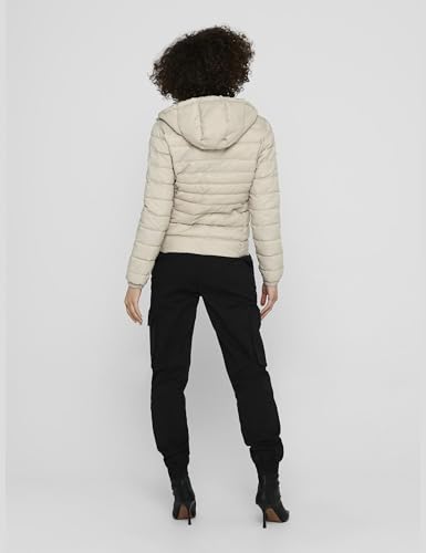 Detalle de ONLY Giacca trapuntata corta da donna con cappuccio, Pumice Stone, XS