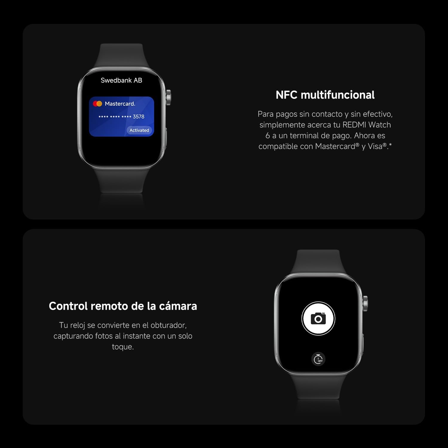 Thumbnail 2 de XIAOMI Redmi Watch 6 NFC: Reloj inteligente con AMOLED 2.07