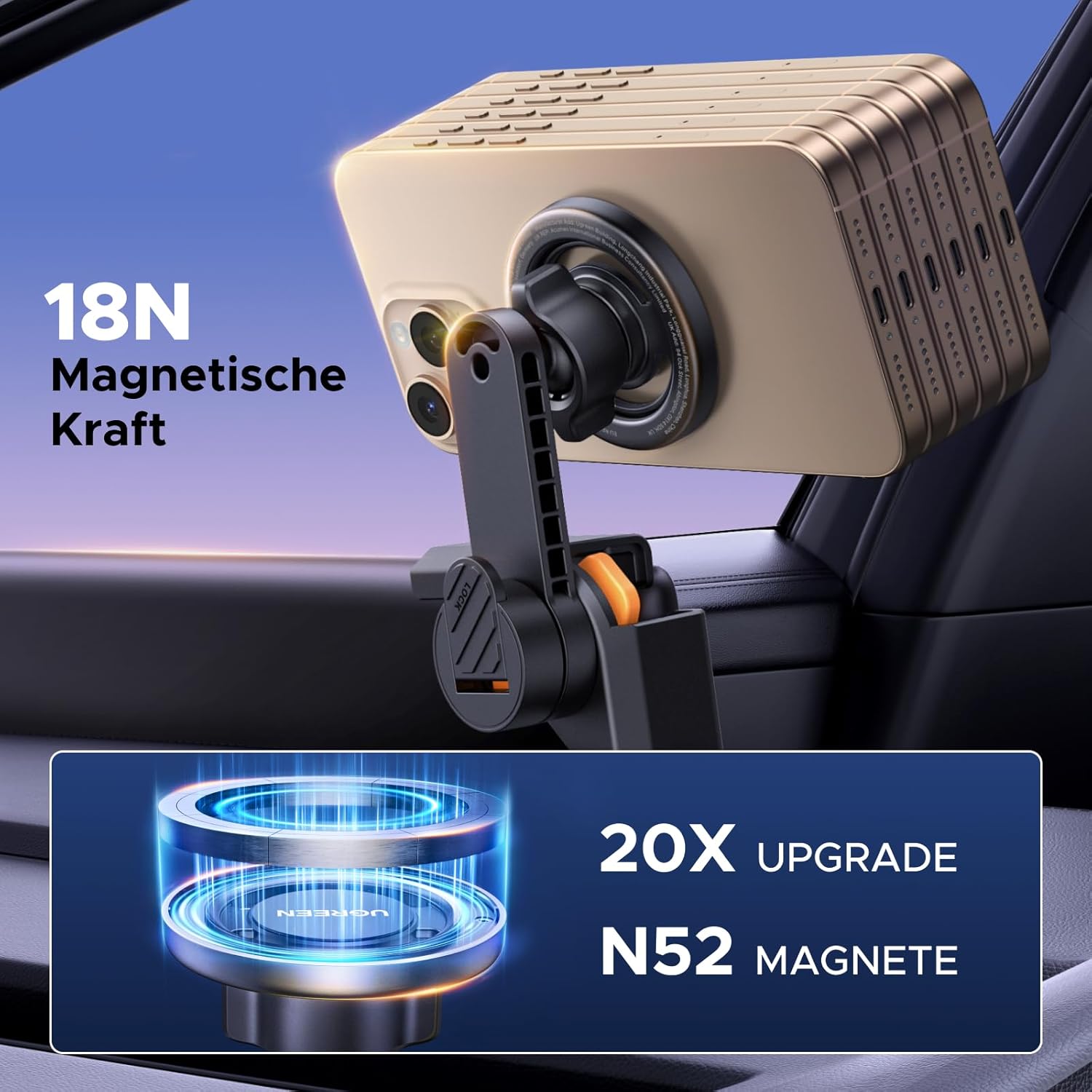 Thumbnail 1 de UGREEN Handyhalterung Auto Magsafe für Tesla