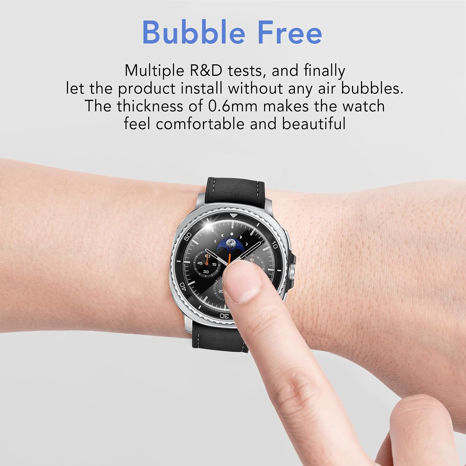 Detalle de SPGUARD 2 Pack Screen Protector for Samsung Galaxy Watch 8 Classic 46mm