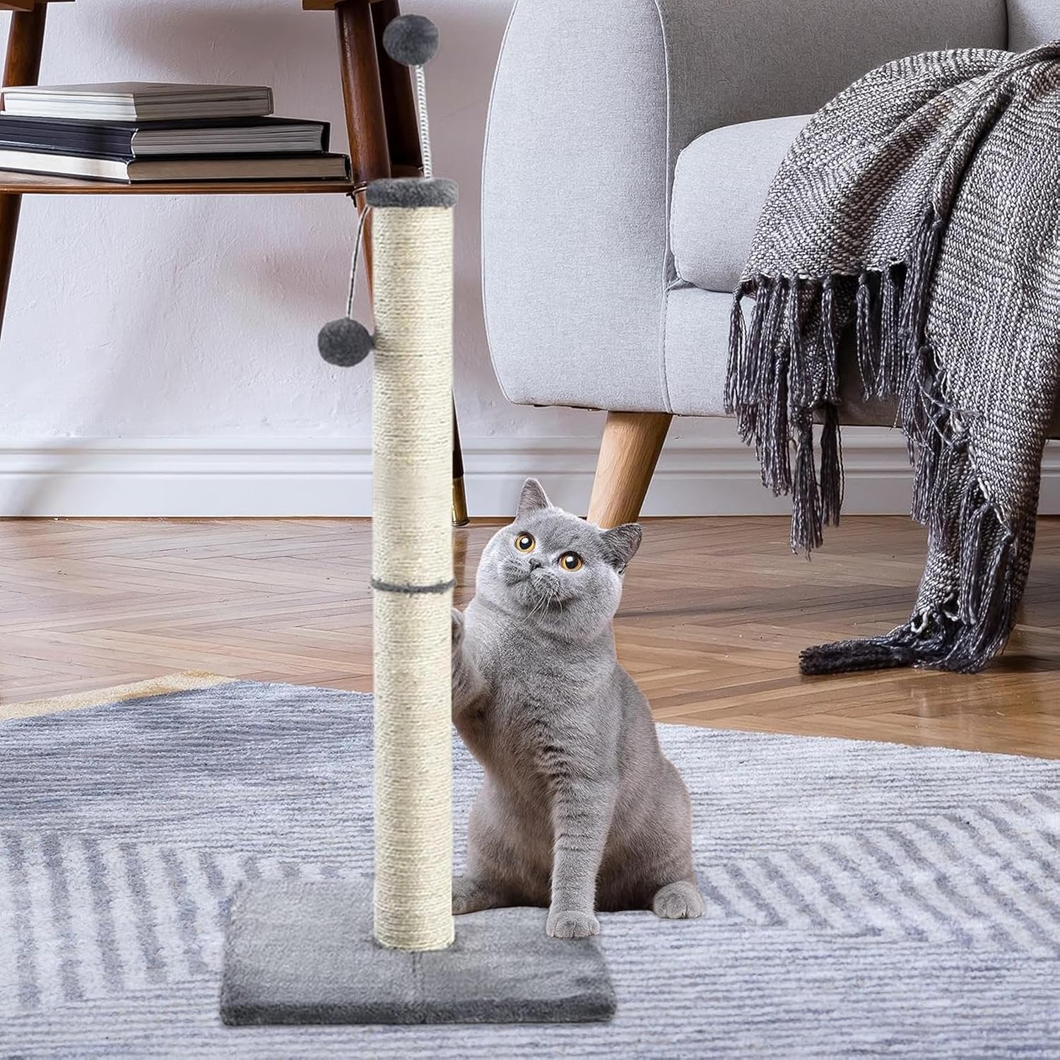 Detalle 2 de Kratzsäule für Katzen 97 cm XXL Sisal
