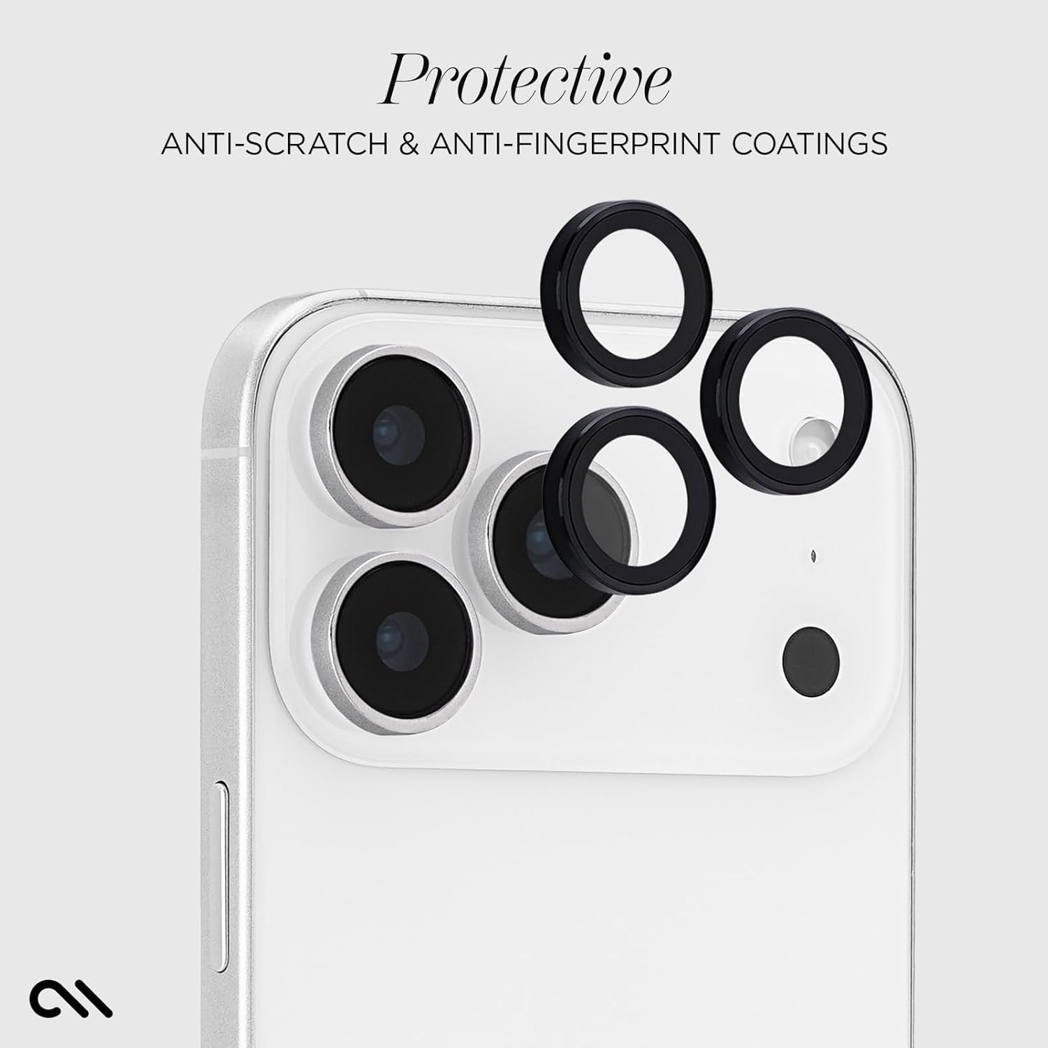 Detalle de Case‑Mate Camera Lens Protector for iPhone 17 Pro Max — Double Glass
