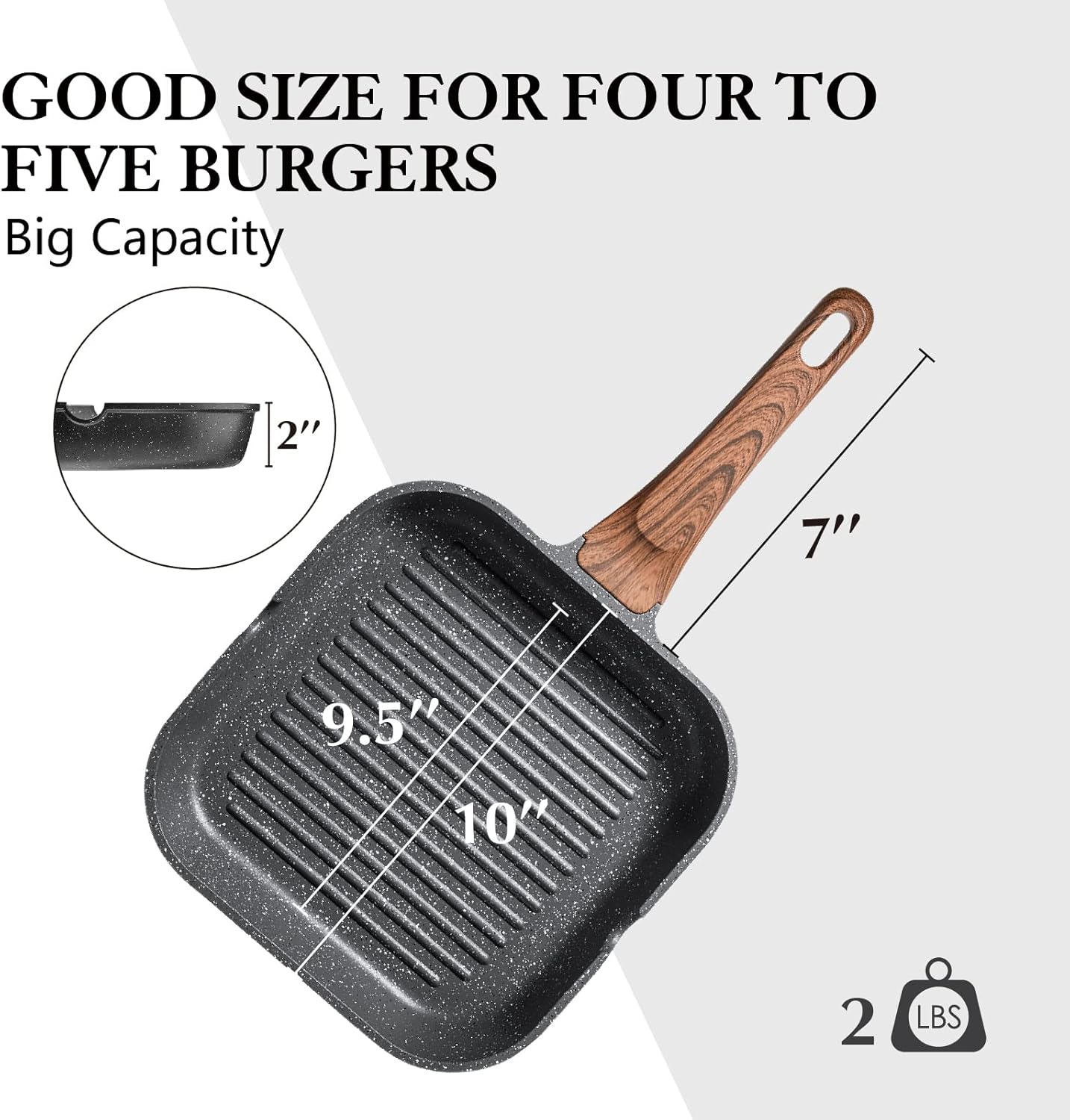 Thumbnail 6 de SENSARTE Nonstick Grill Pan 9.5-inch