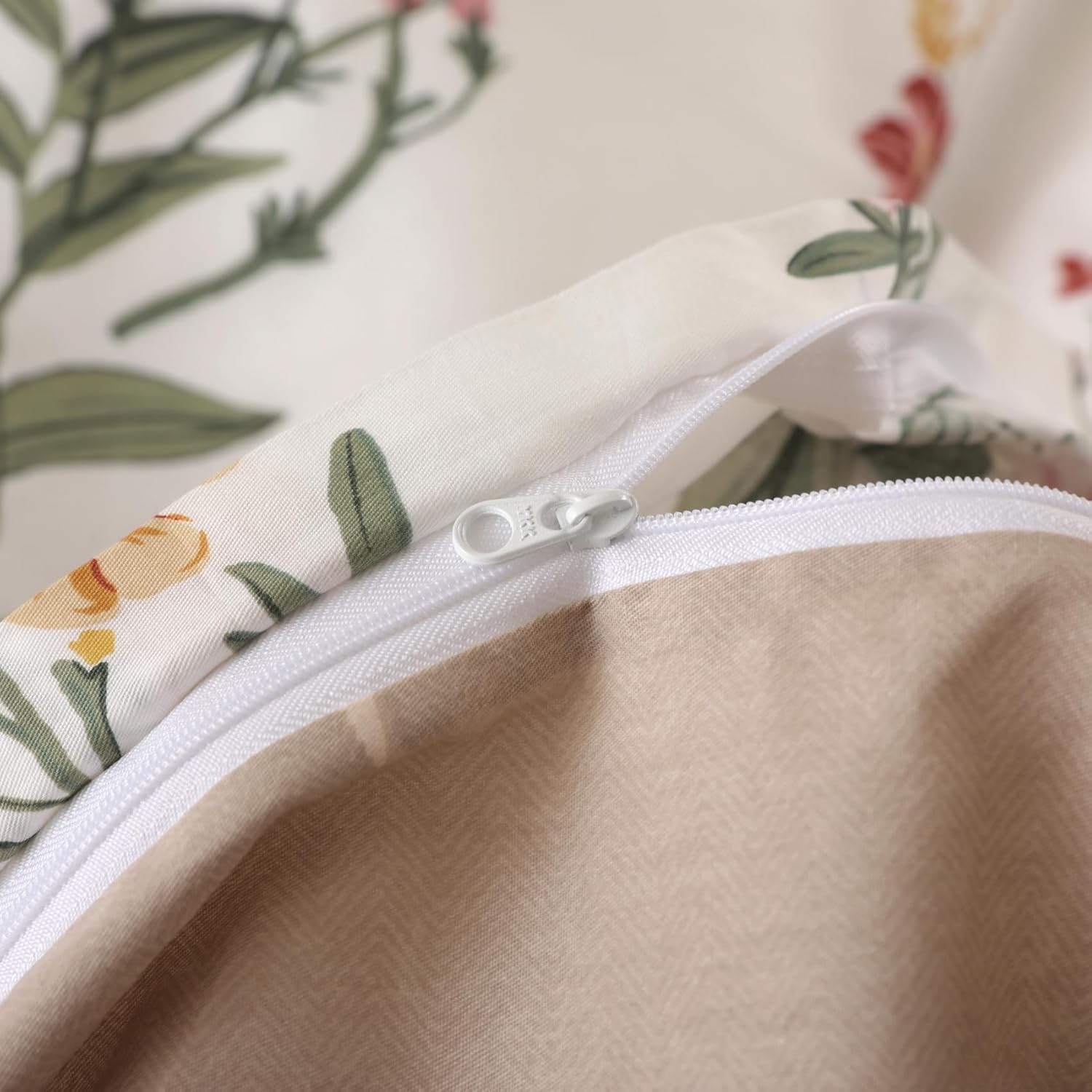 Thumbnail 6 de OAITE King 3-Piece Cotton Duvet Cover Set, Floral, 400 Thread Count