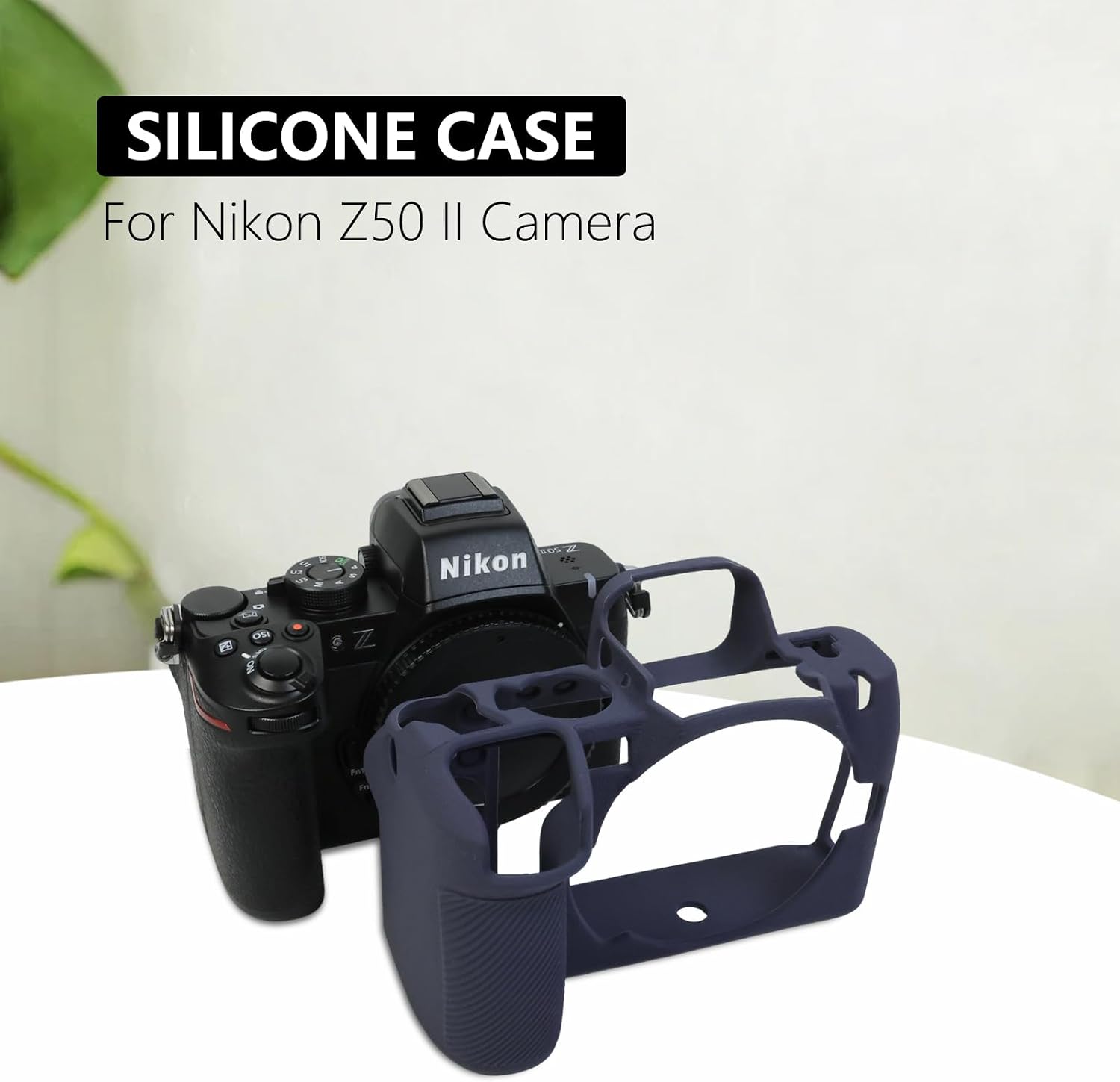 Detalle de Z50 II Schutzhülle aus Silikon, ultradünn, blau – passgenau für Nikon Z50 II