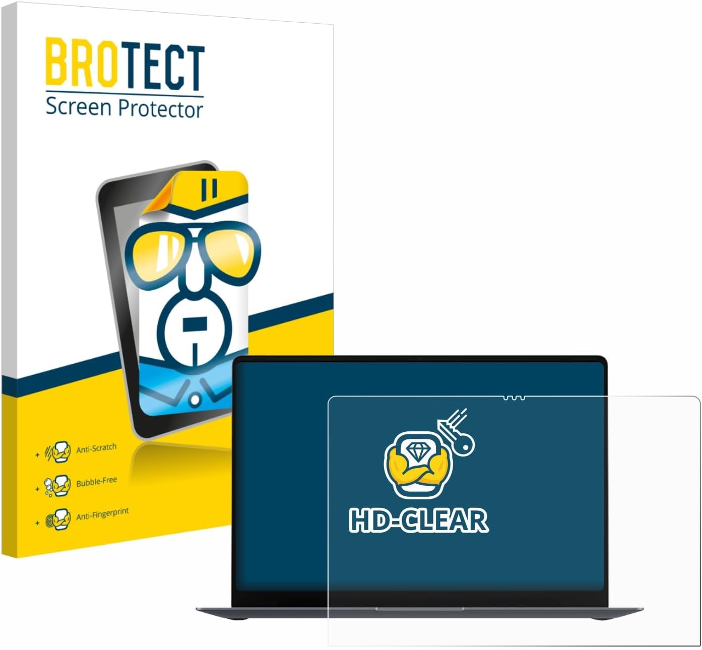 Detalle de BROTECT HD-Clear Pellicola Protettiva per Samsung Galaxy Book6 Pro 16" – Protezione anti-graffio e anti-impronte (Trasparente)