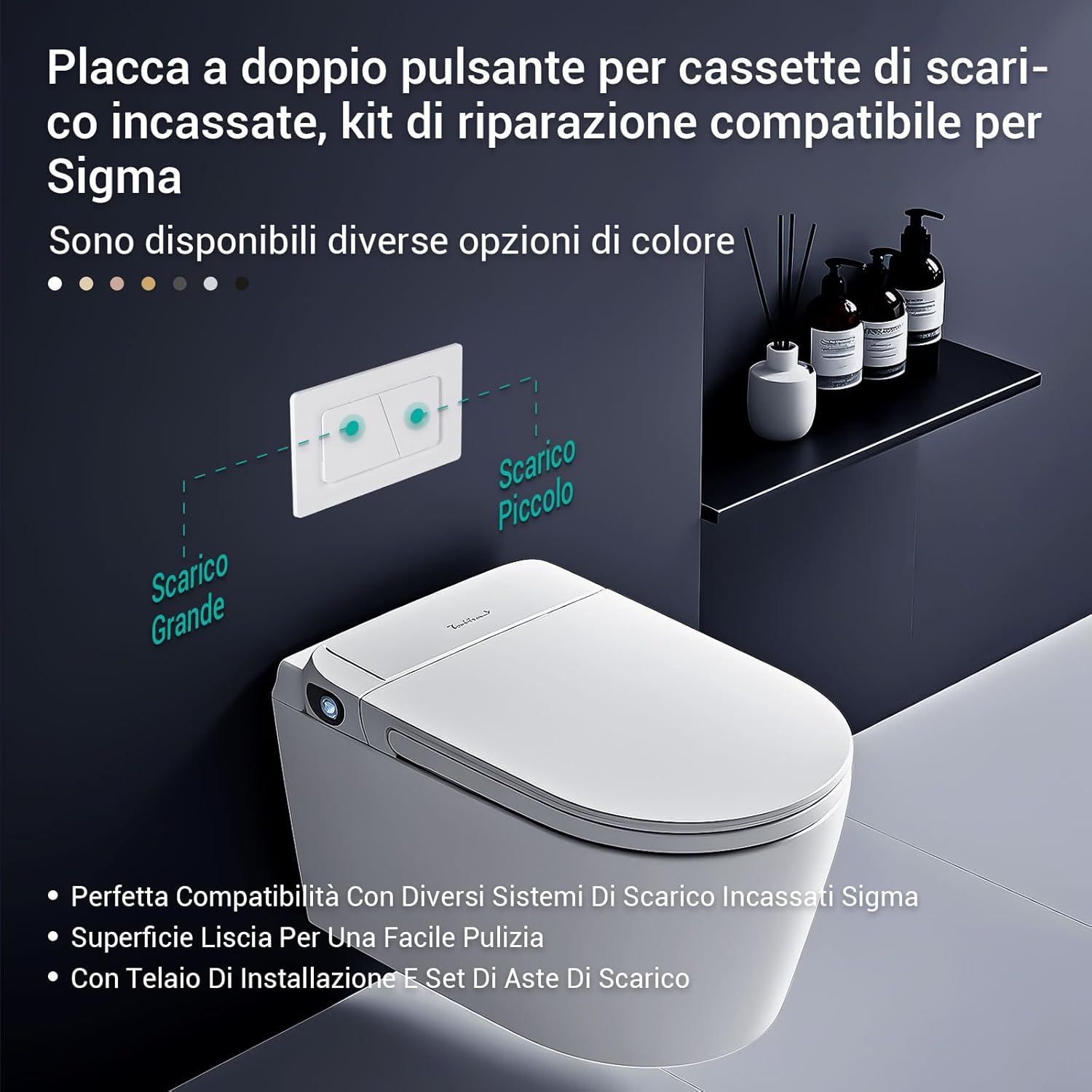 Detalle 2 de Empyreal Placca di Comando WC 243×163 mm