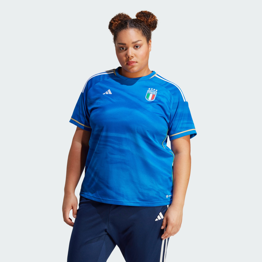 Detalle de Camiseta Italia 23 primera equipación Tallas grandes