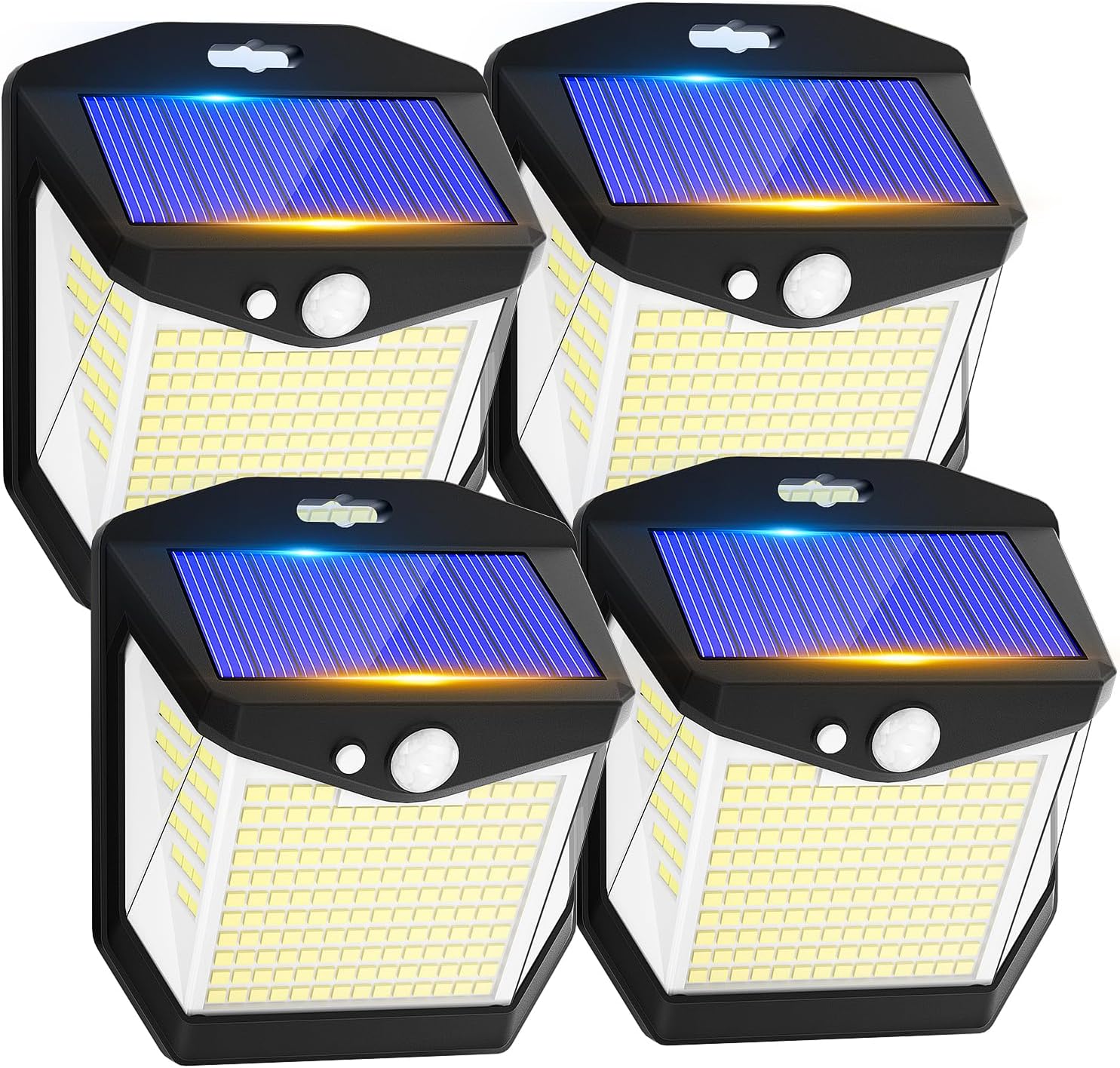 Detalle de Solar Security Lights 248 LED, 4 Pack
