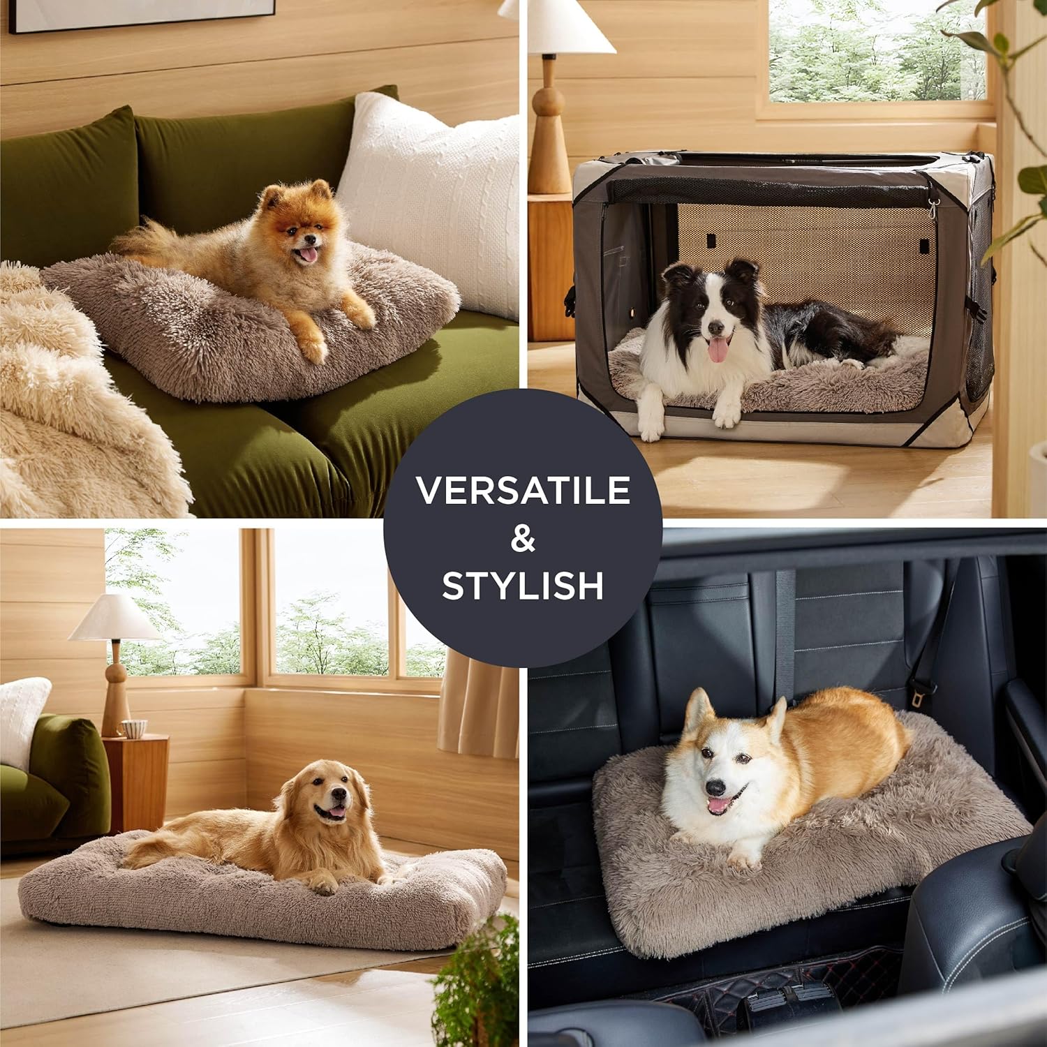 Thumbnail 5 de BEDSURE Flauschiges Hundebett 89x58x8 cm