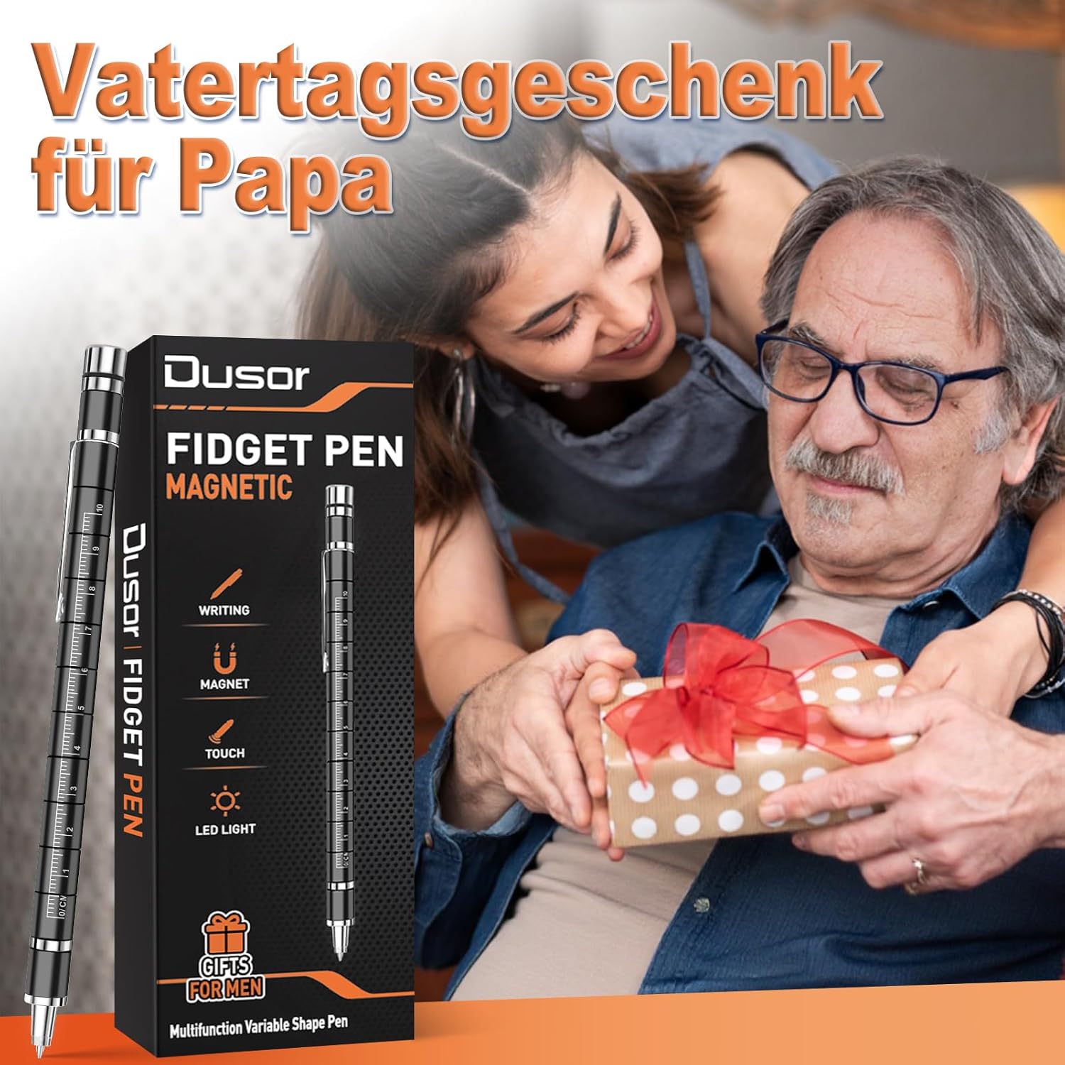 Detalle 2 de Dusor Magnetic Fidget Pen – Geschenk für Männer