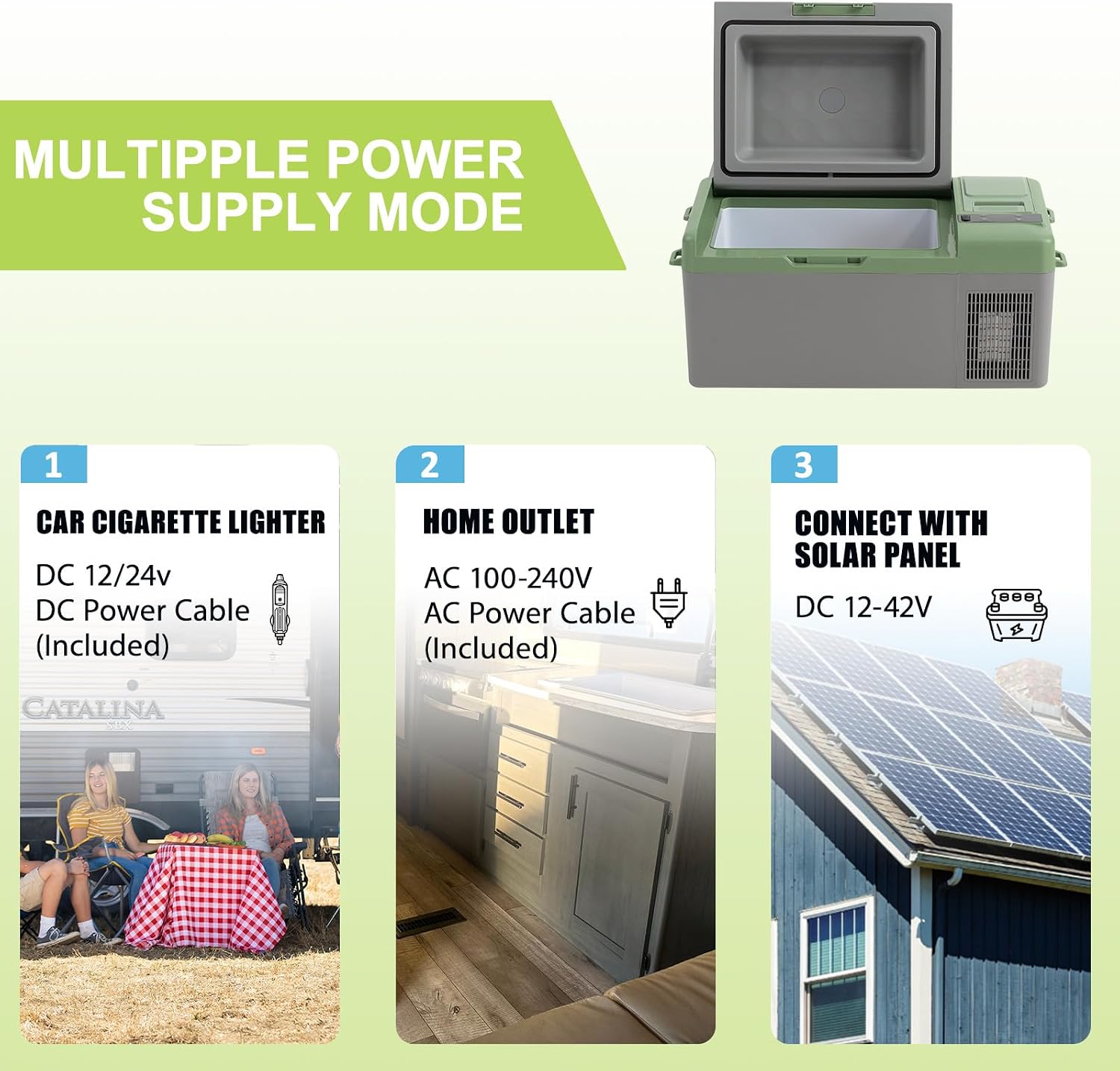 Thumbnail 4 de Alpicool Y19E 20L Compressor Car Fridge Freezer – Practical 12V Portable Cooler