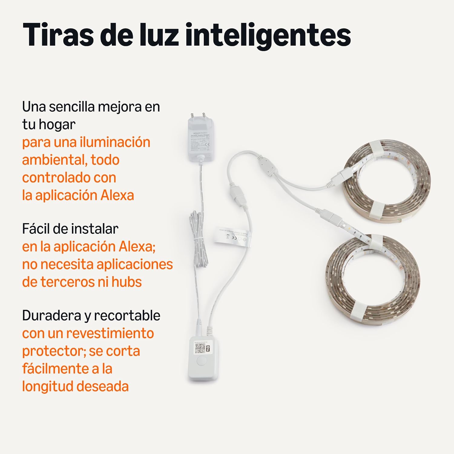 Thumbnail 1 de Amazon Basics Tira de luz LED Smart RGBW 10m con WiFi Alexa 🌈
