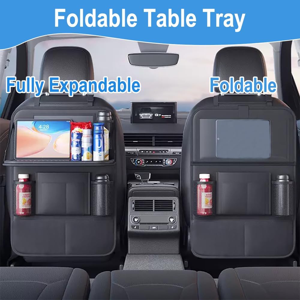 Detalle 2 de Car Backseat Organizer with Foldable Tray and 10 Pockets