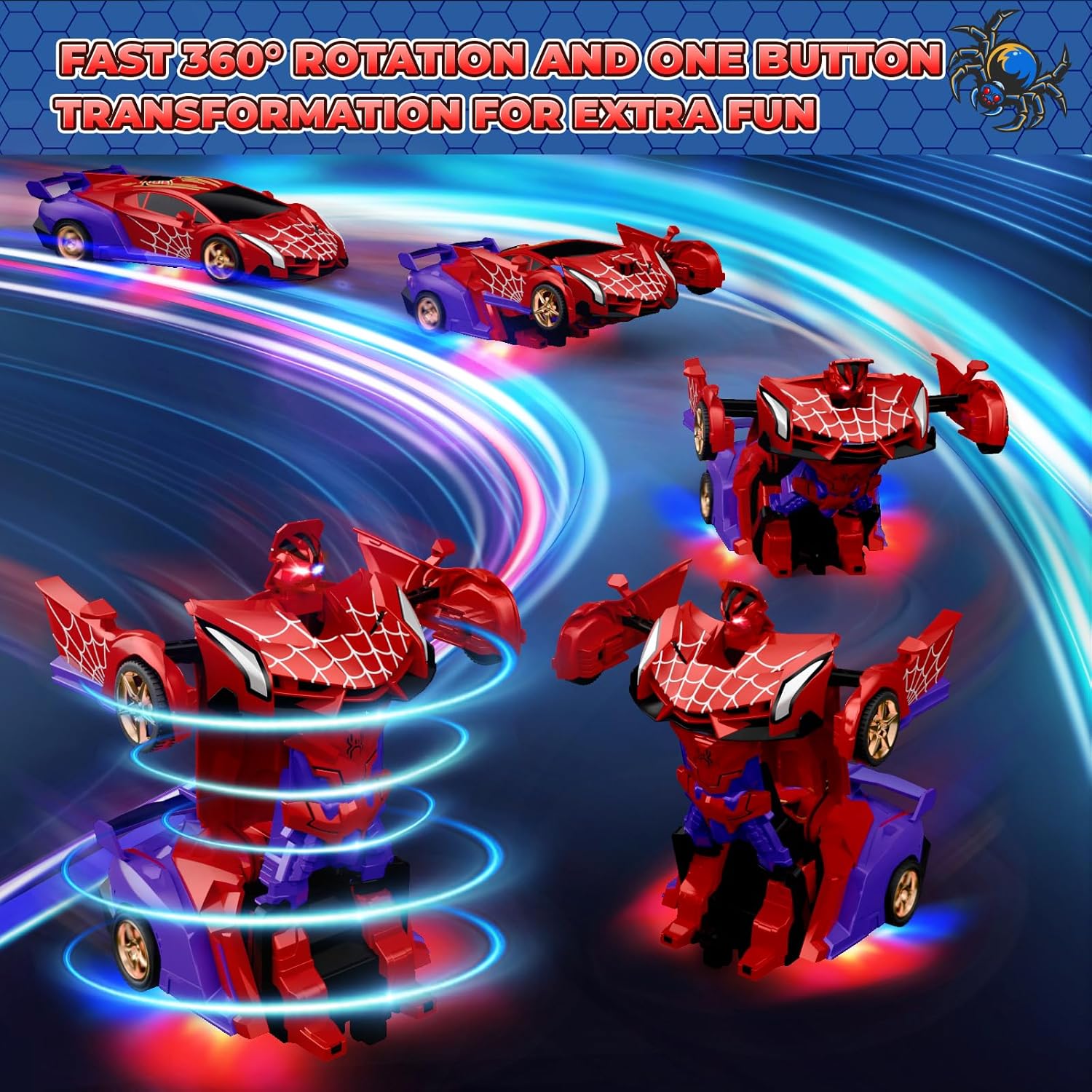 Thumbnail 2 de Remote Control Transform Car 2.4GHz for Ages 3–12