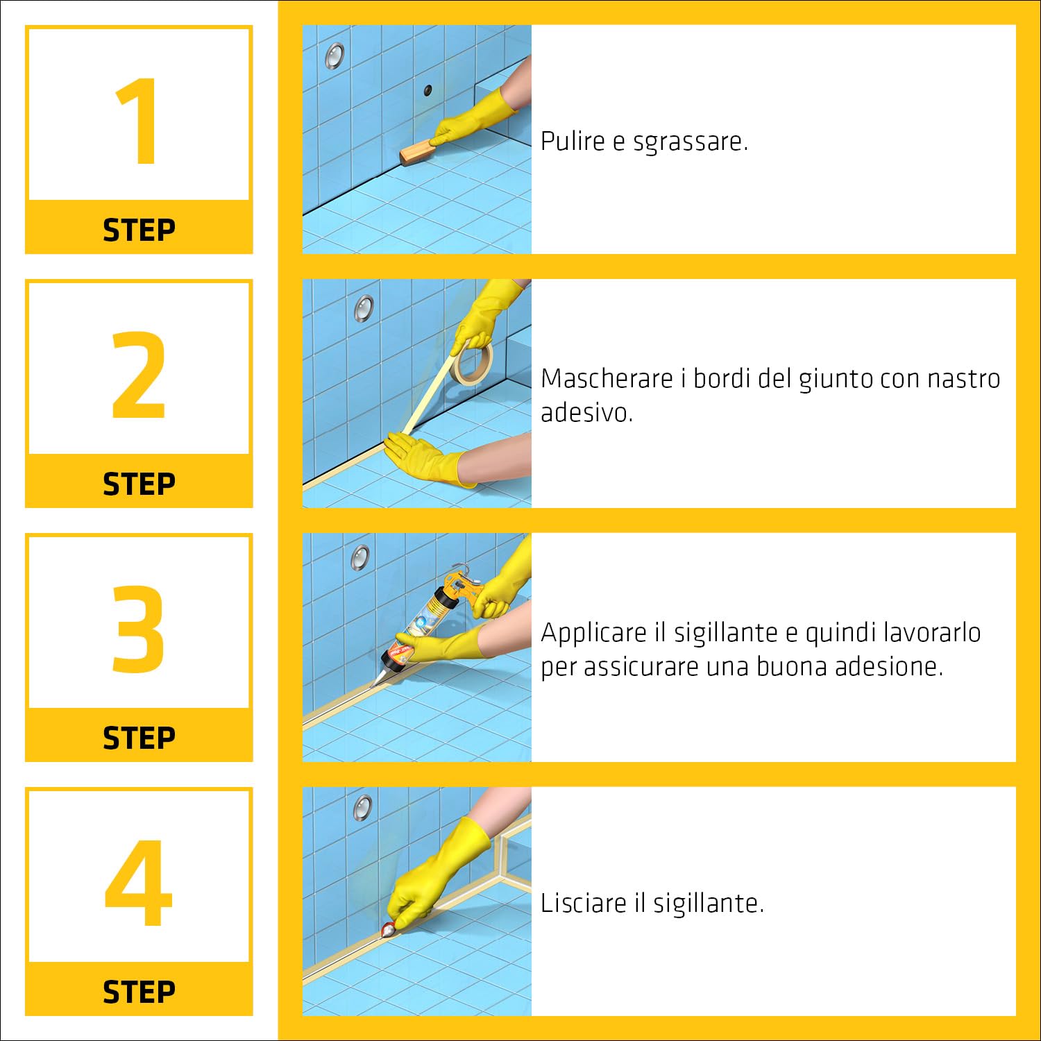 Thumbnail 3 de Sikasil Pool di SIKA – Silicone per piscine e zone umide, Bianco, 300 ml