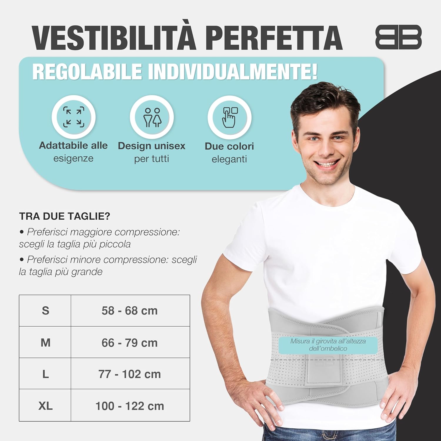 Thumbnail 3 de BACK BODYGUARD fascia lombare con supporto schiena, corsetto lombare-fascia lombare ortopedico per uomo e donna