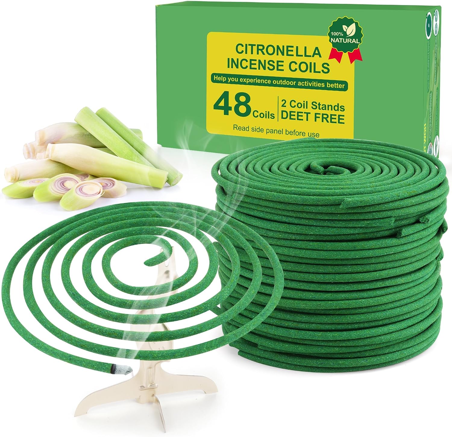 Detalle de Espiral de Incienso de Citronela de Trulloyoo – exterior, 48 uds, 5–7 h cada espiral