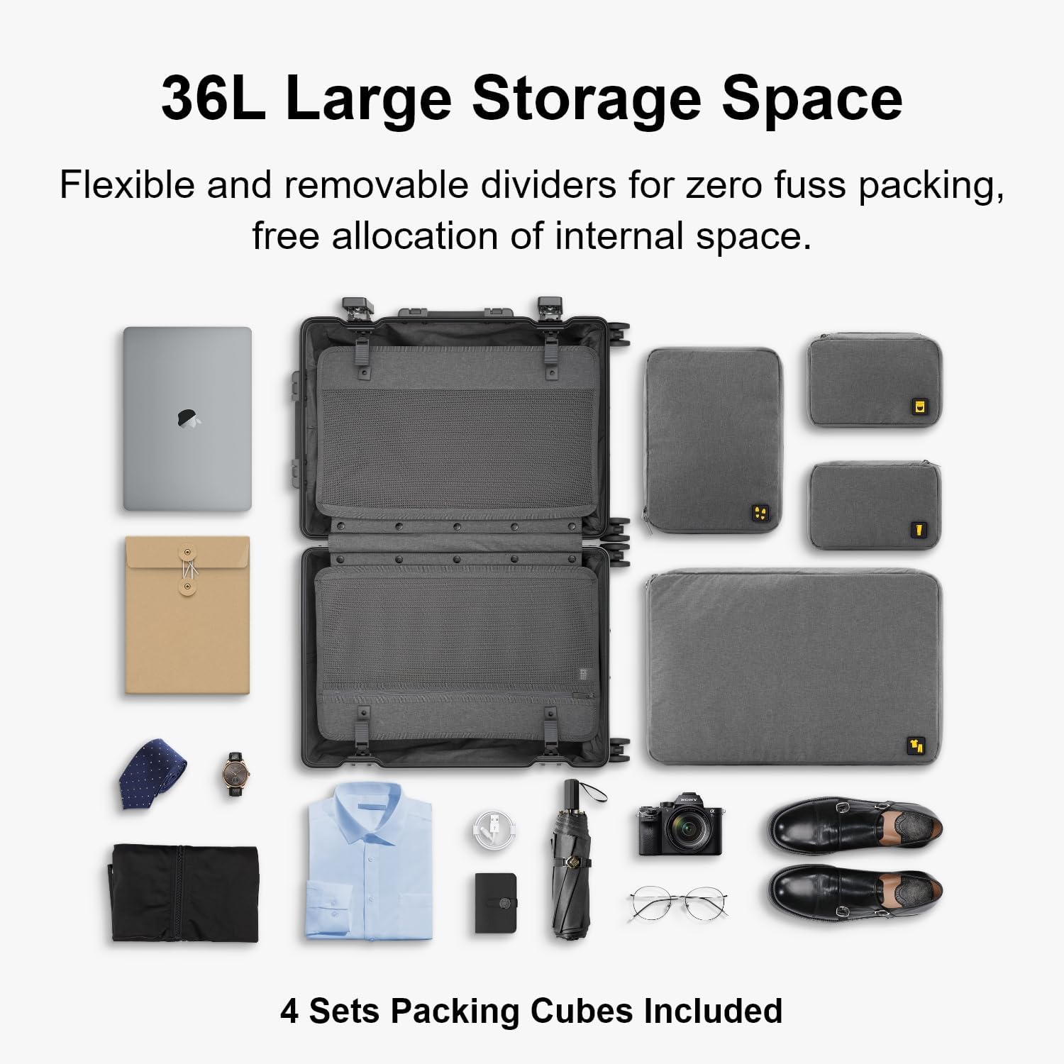 Detalle de LEVEL8 20 inch carry on spinner case